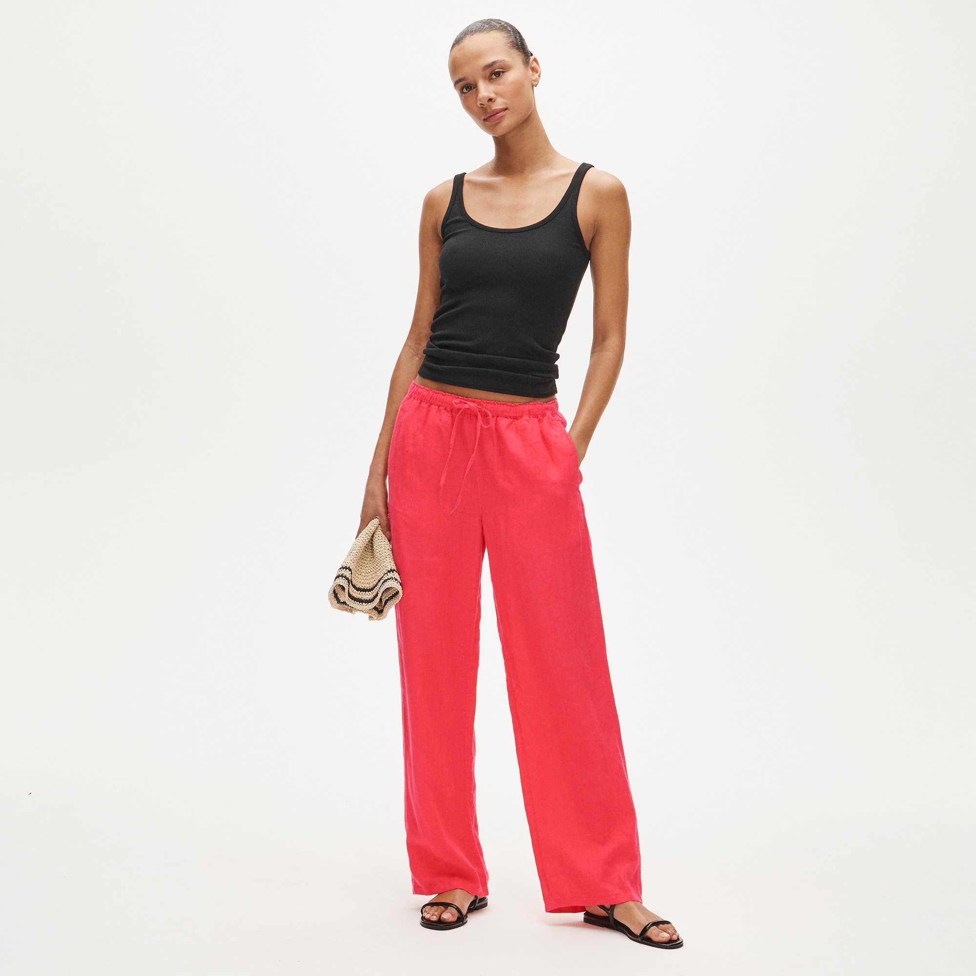 Soleil Pant In Linen For Women | J.Crew