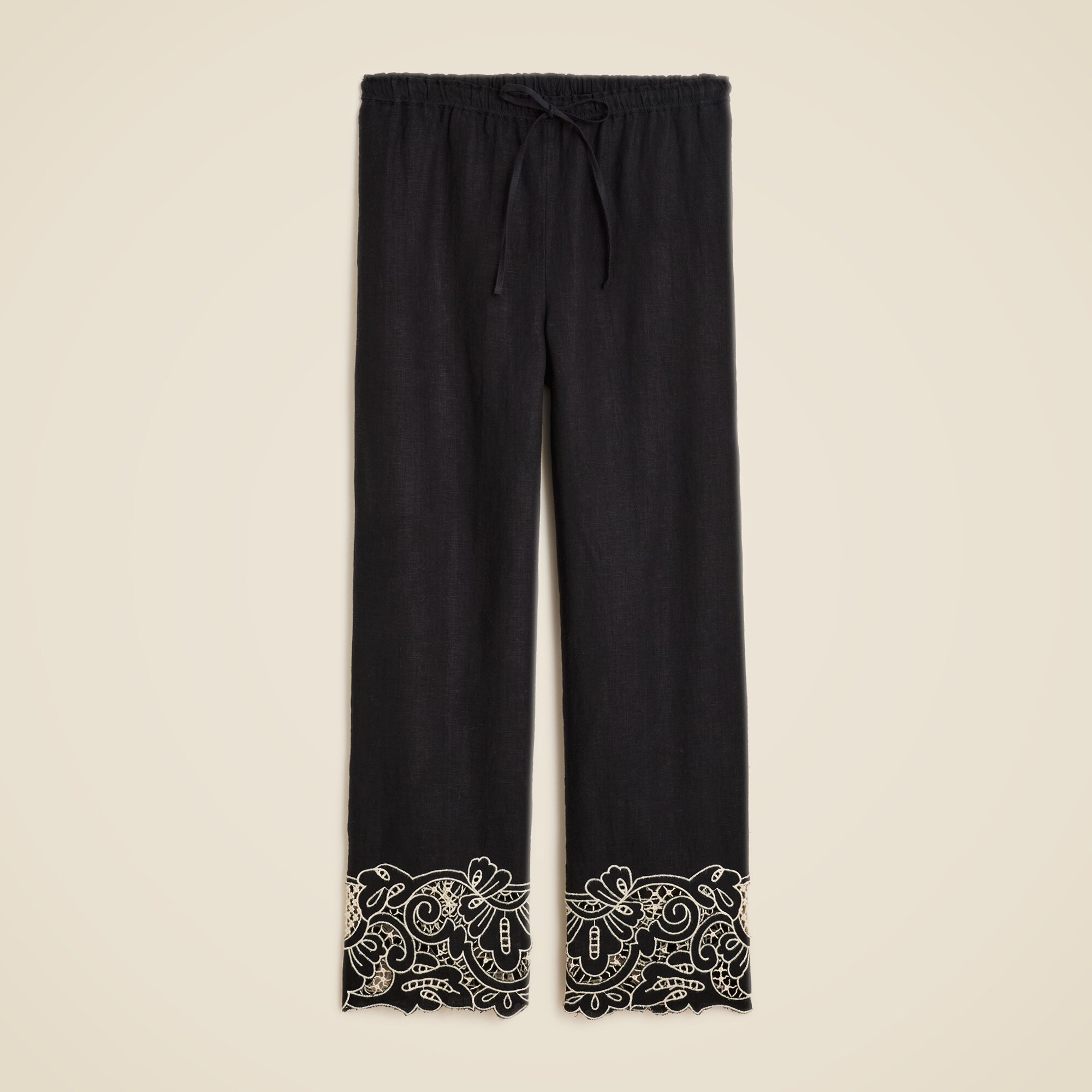 New Soleil pant in embroidered linen