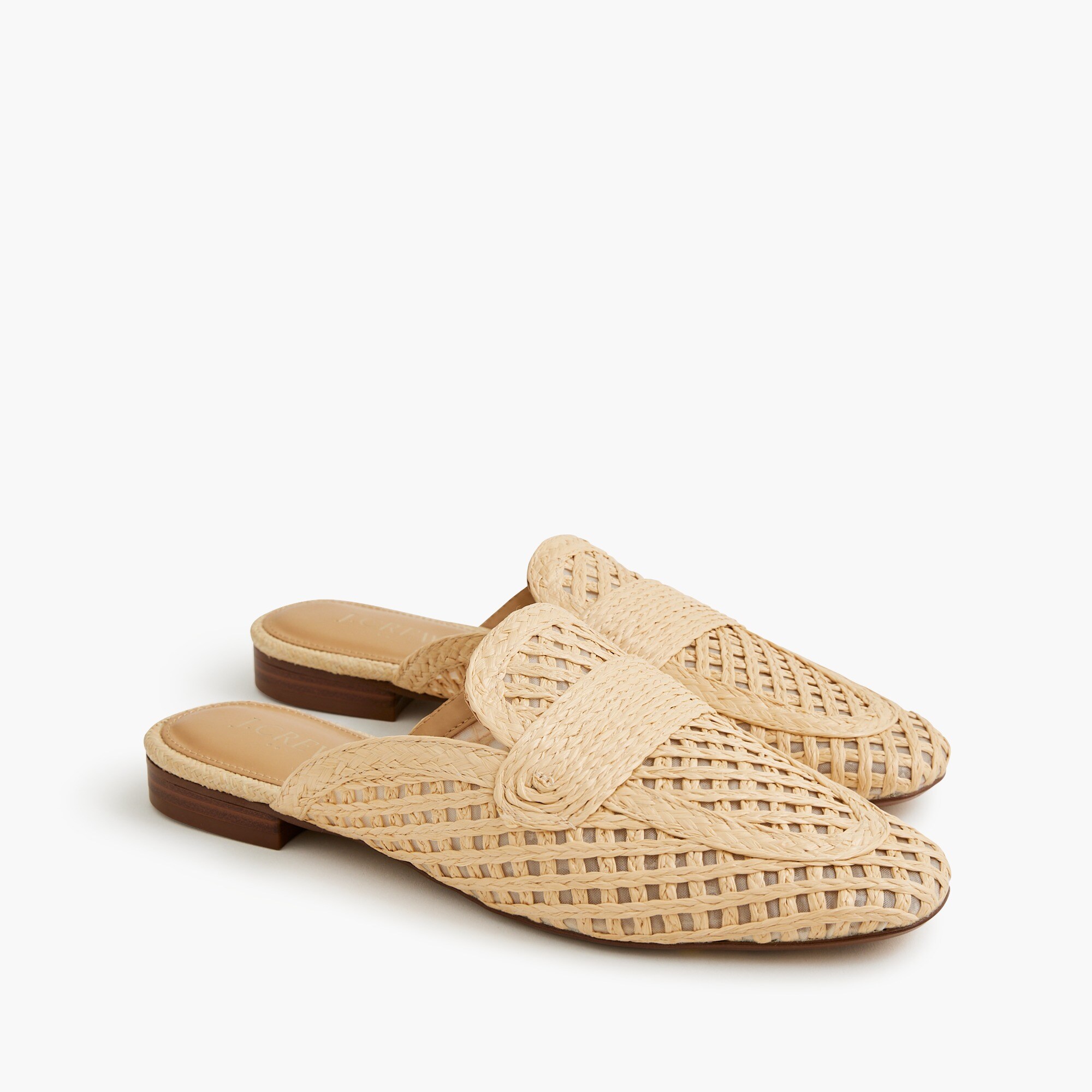 Woven mule flats