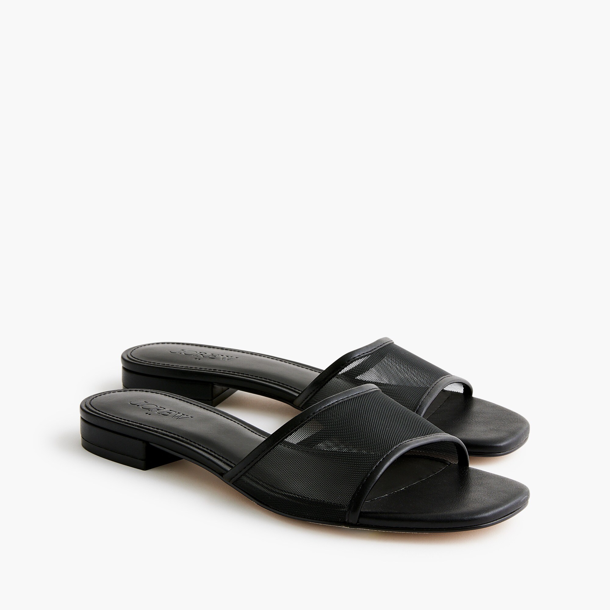 Mesh slide sandals