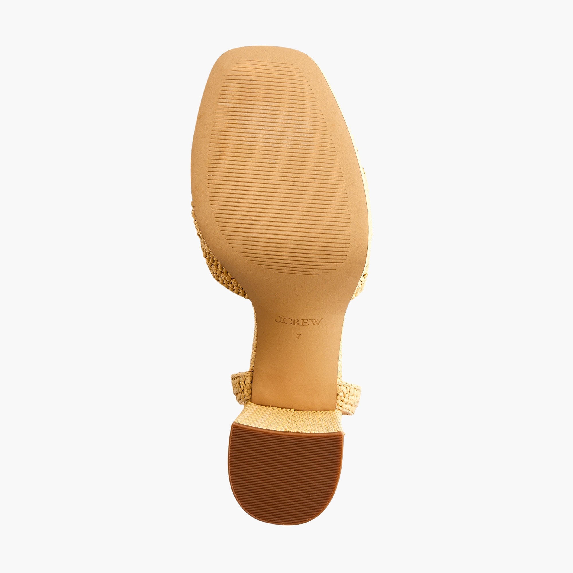 Woven platform heels