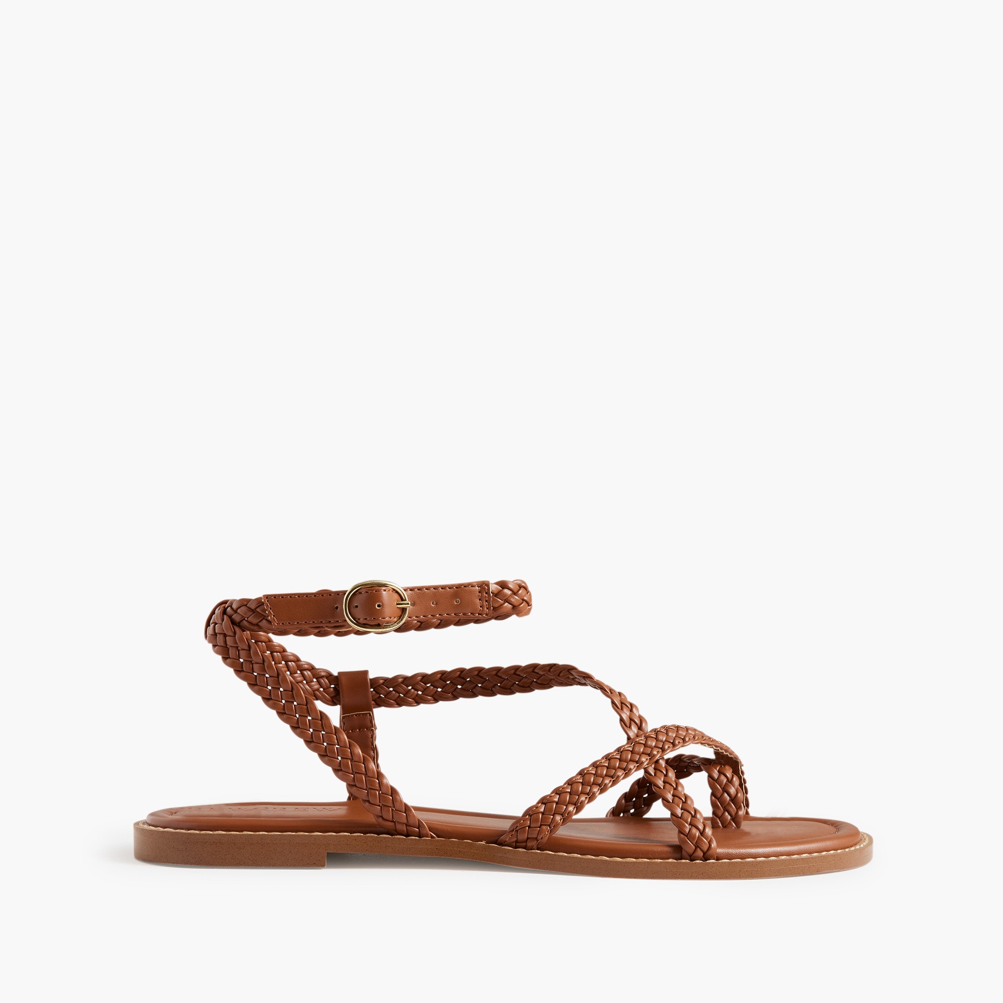 Braided strappy sandals