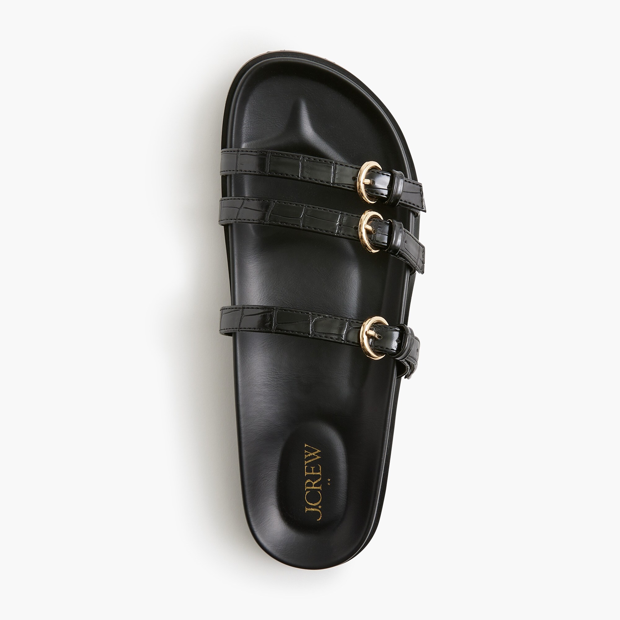 Three-strap slide sandals