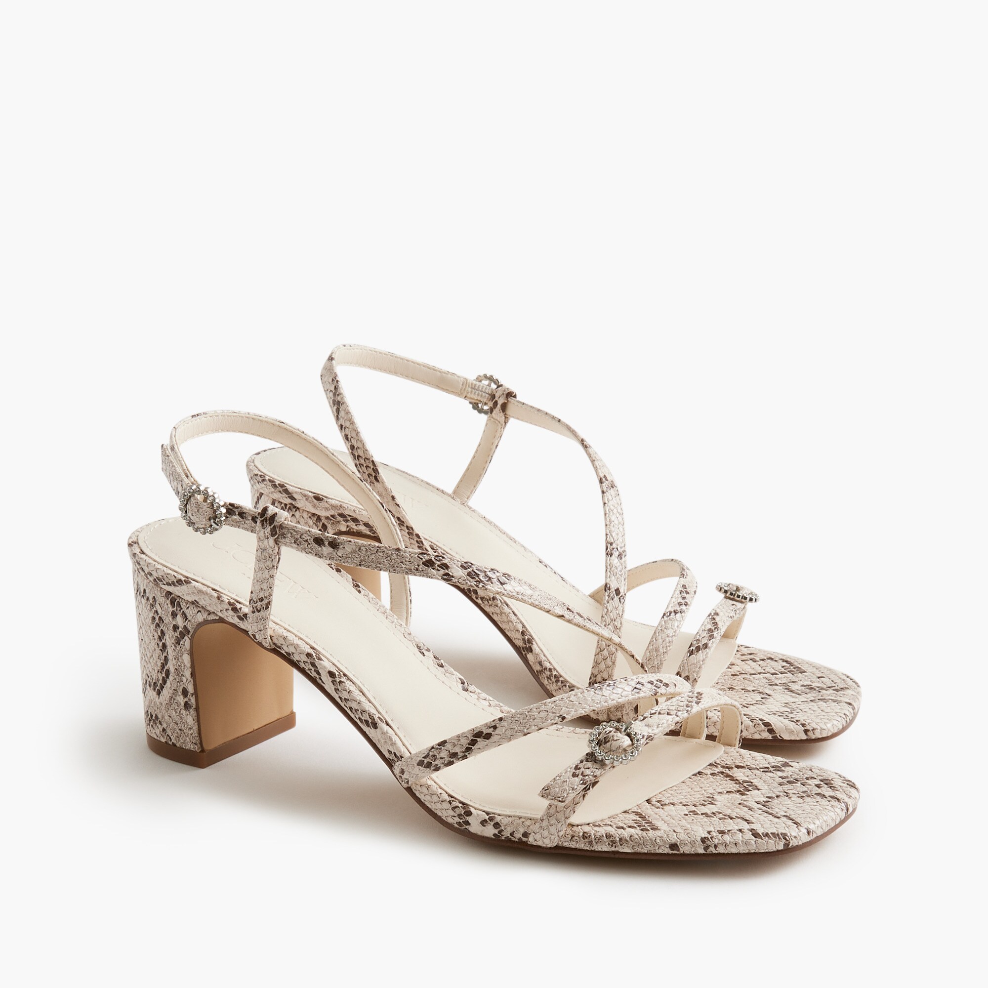 strappy heeled sandals for women