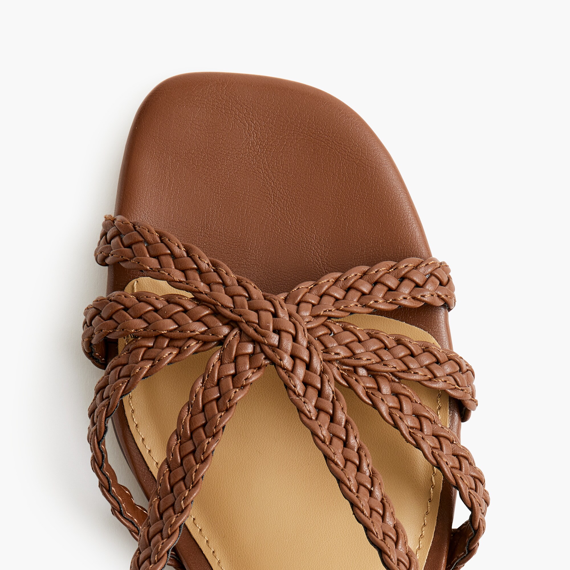 Braided strappy heels