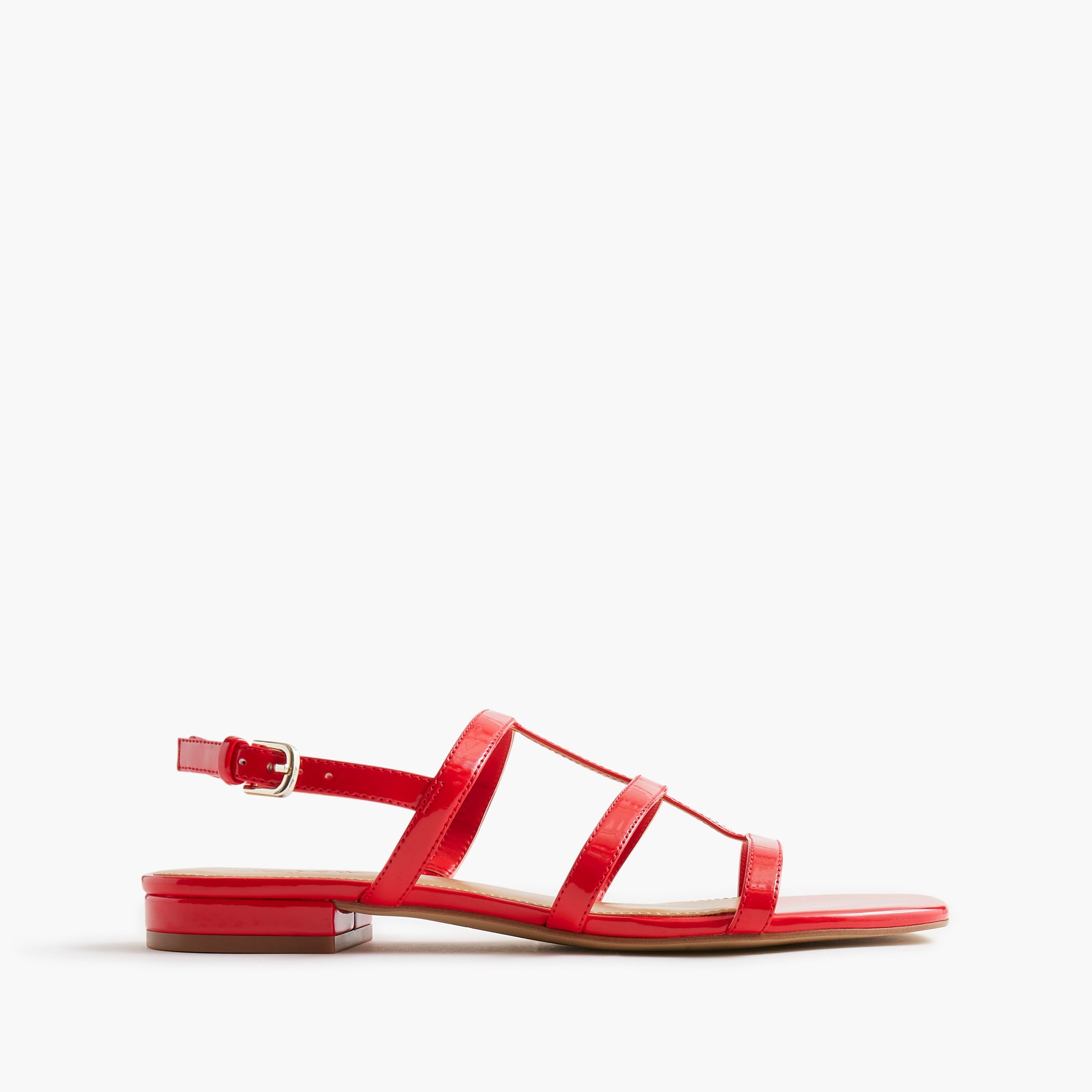 Caged ankle-strap sandals