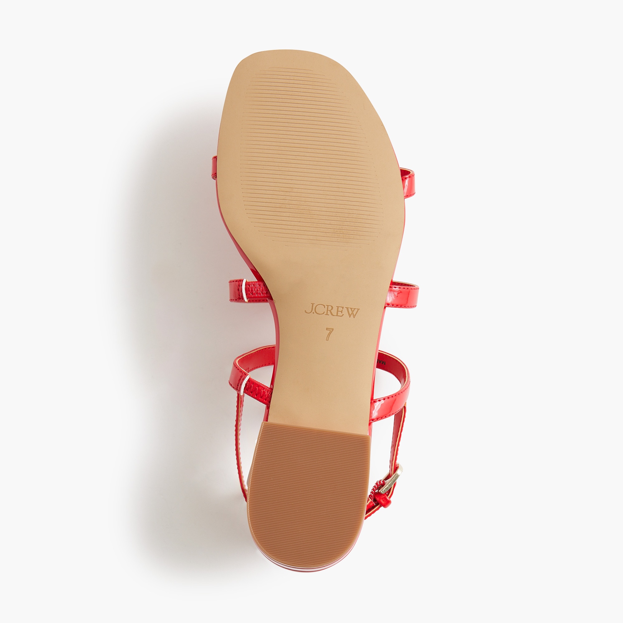 Caged ankle-strap sandals