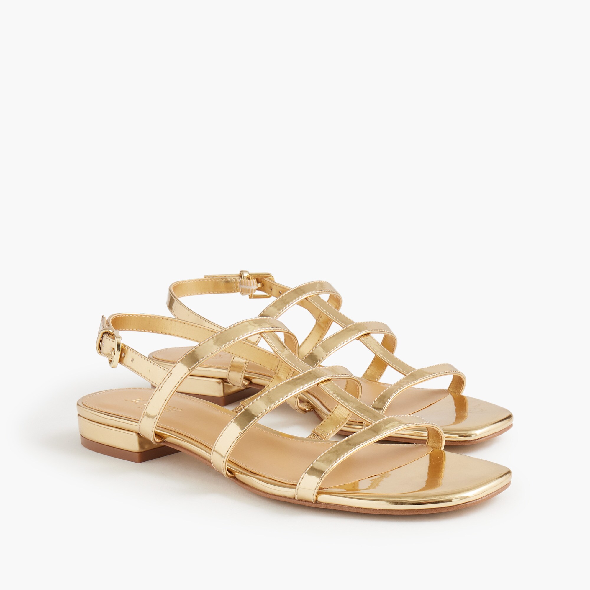 Caged ankle-strap sandals