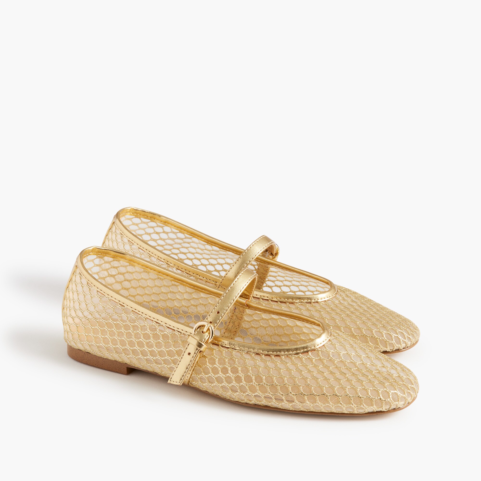 mesh mary jane flats for women