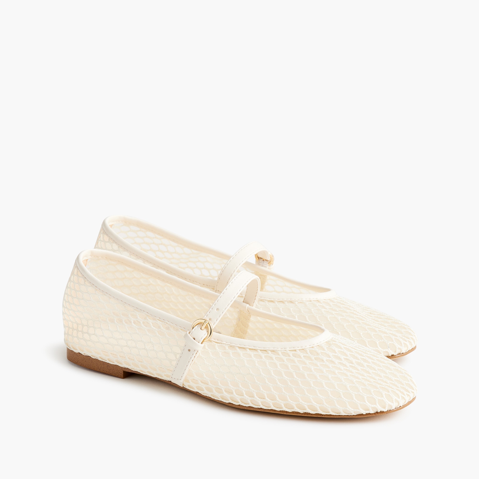 Mesh Mary Jane flats