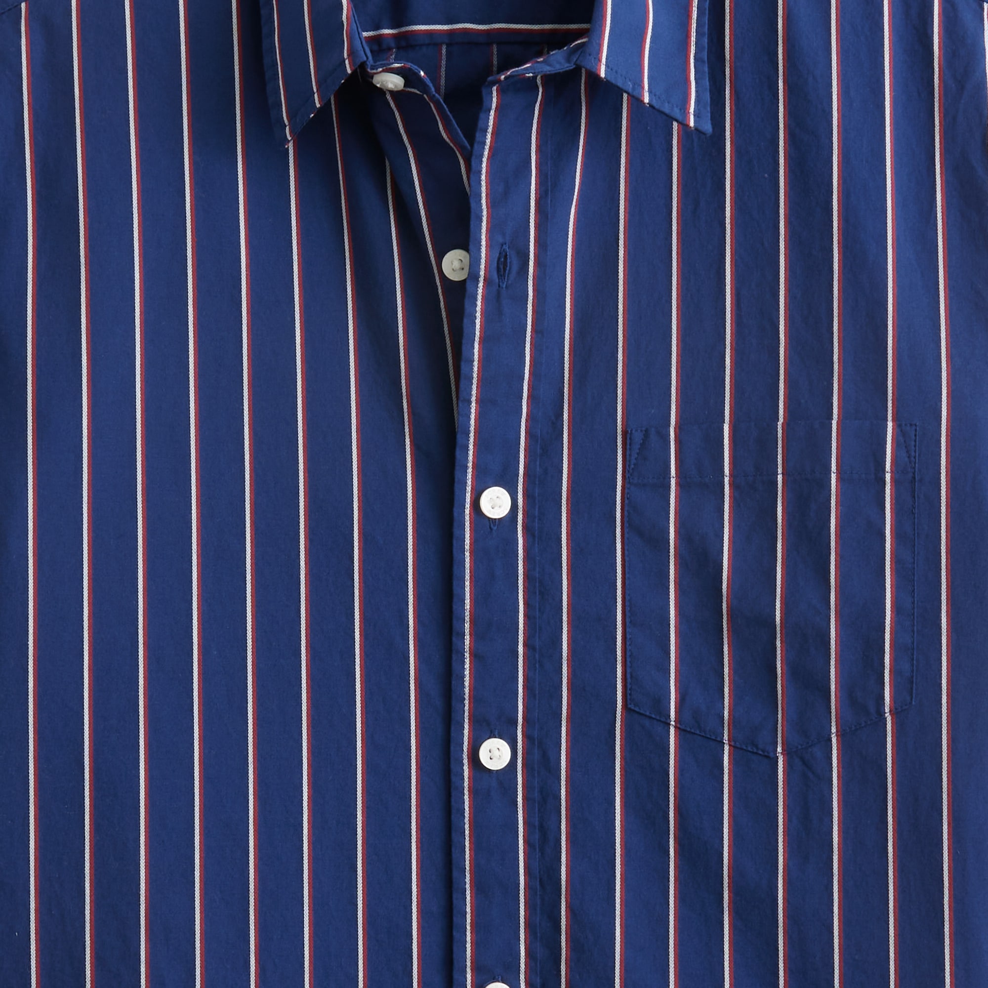 Short-sleeve striped shirt