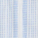 Short-sleeve dobby striped camp shirt DUSTY PERI WHITE