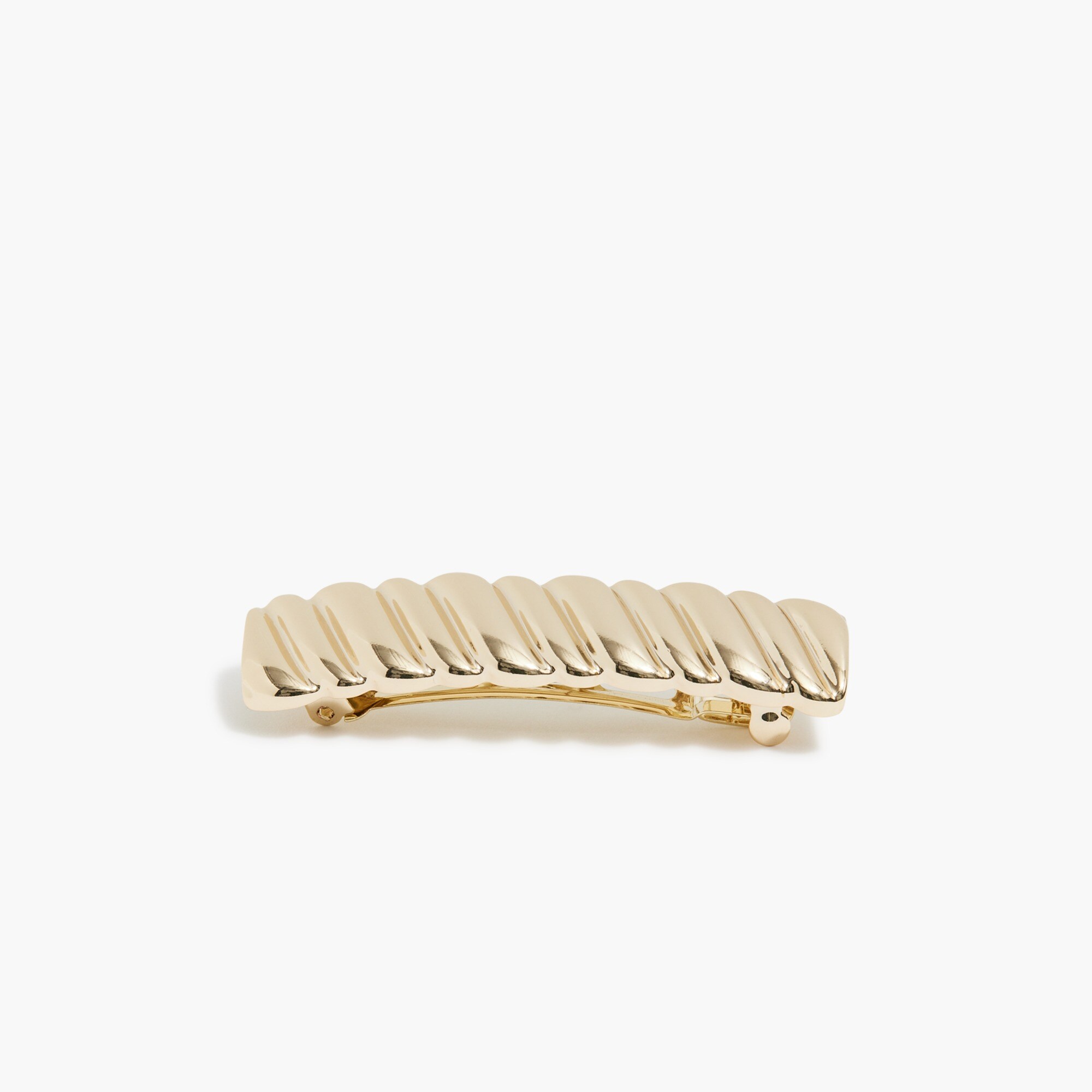 metal twisted barrette for women