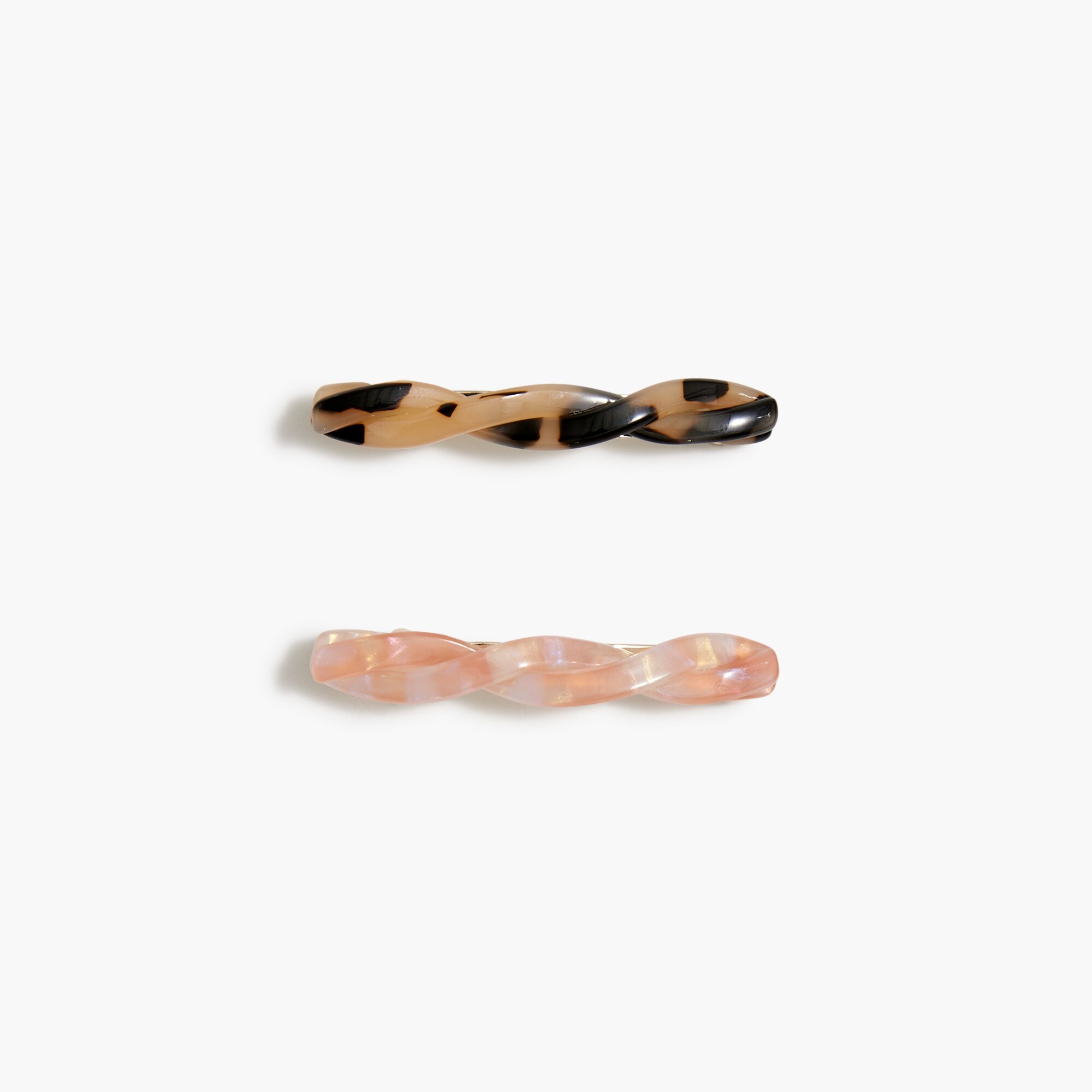  Twisted barrettes set-of-two