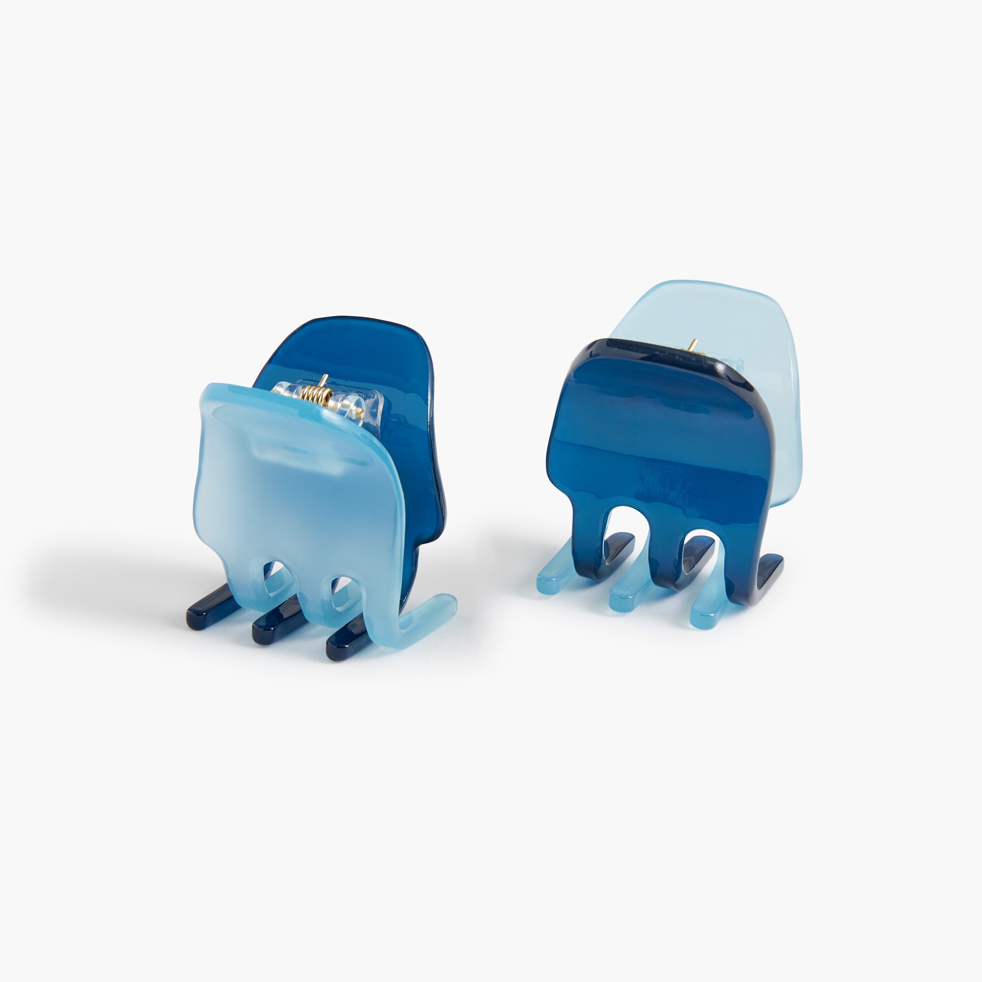 colorblock mini claw clips set-of-two for women