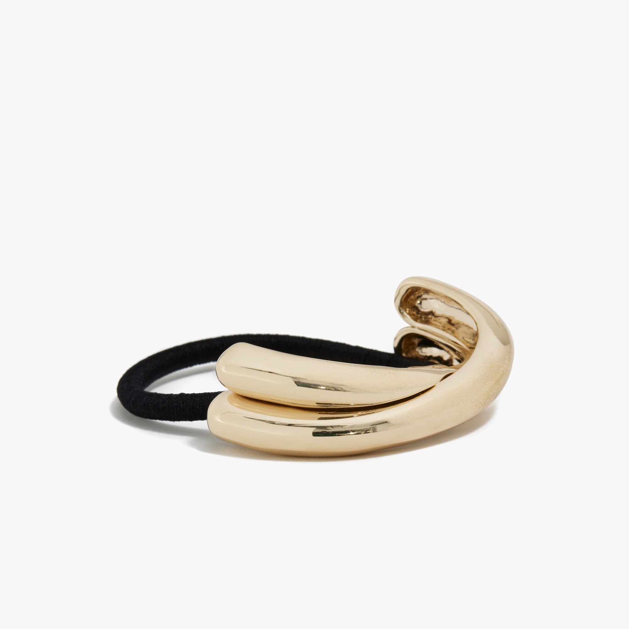 womens Gold twist hair tie