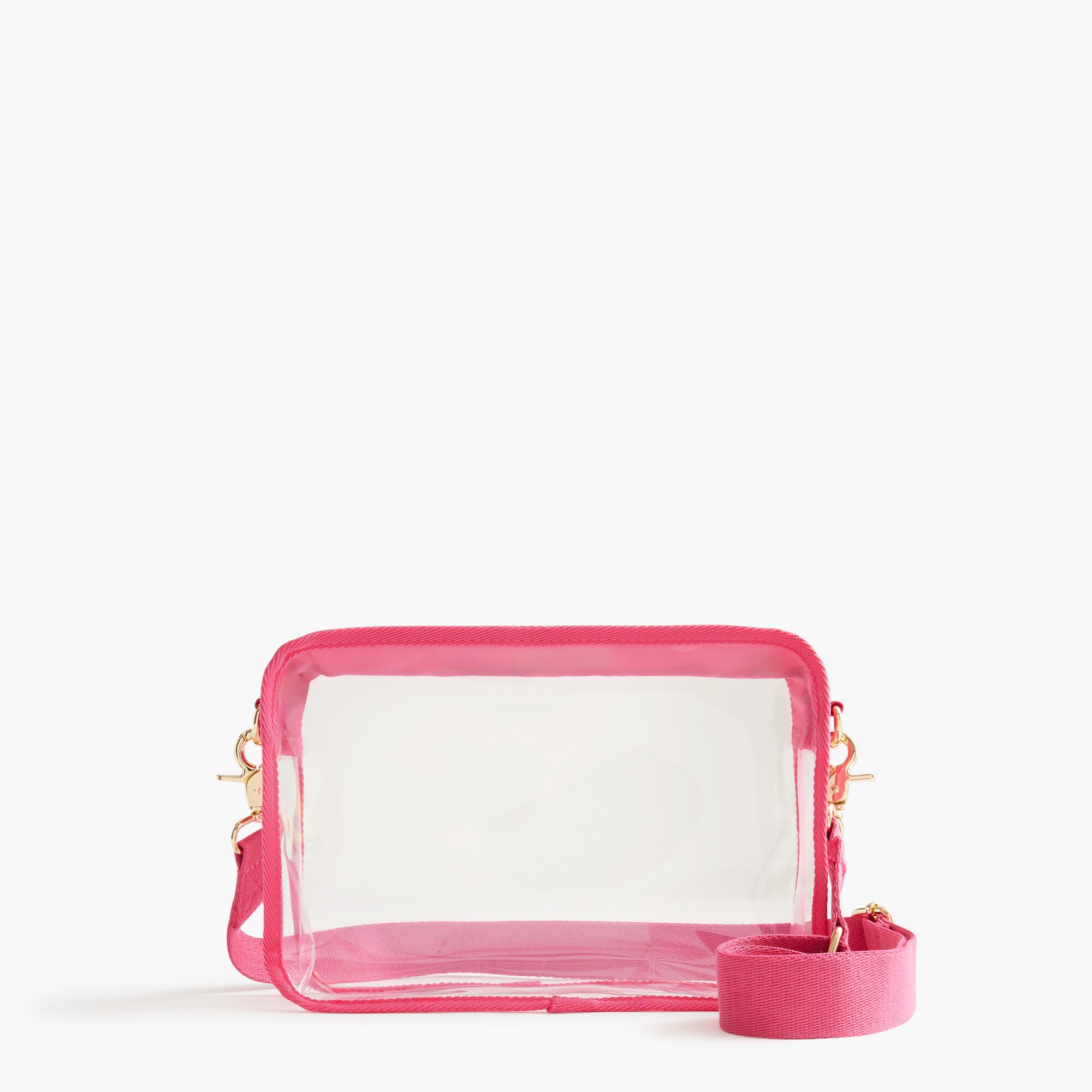 Large clear crossbody pouch