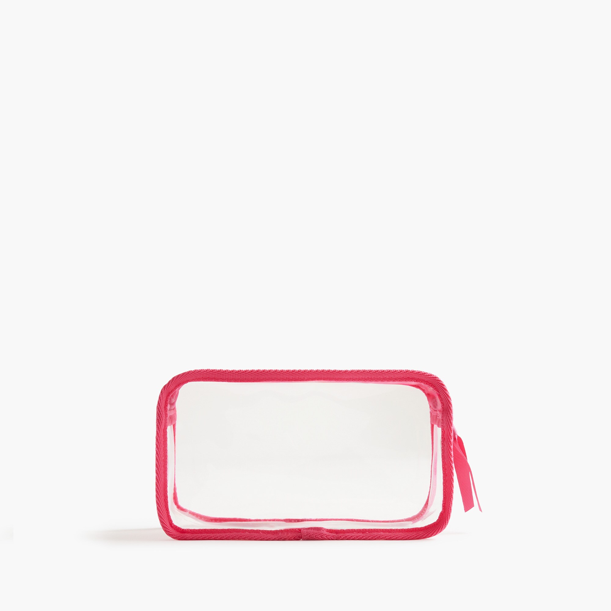 medium clear customizable pouch with contrast for women