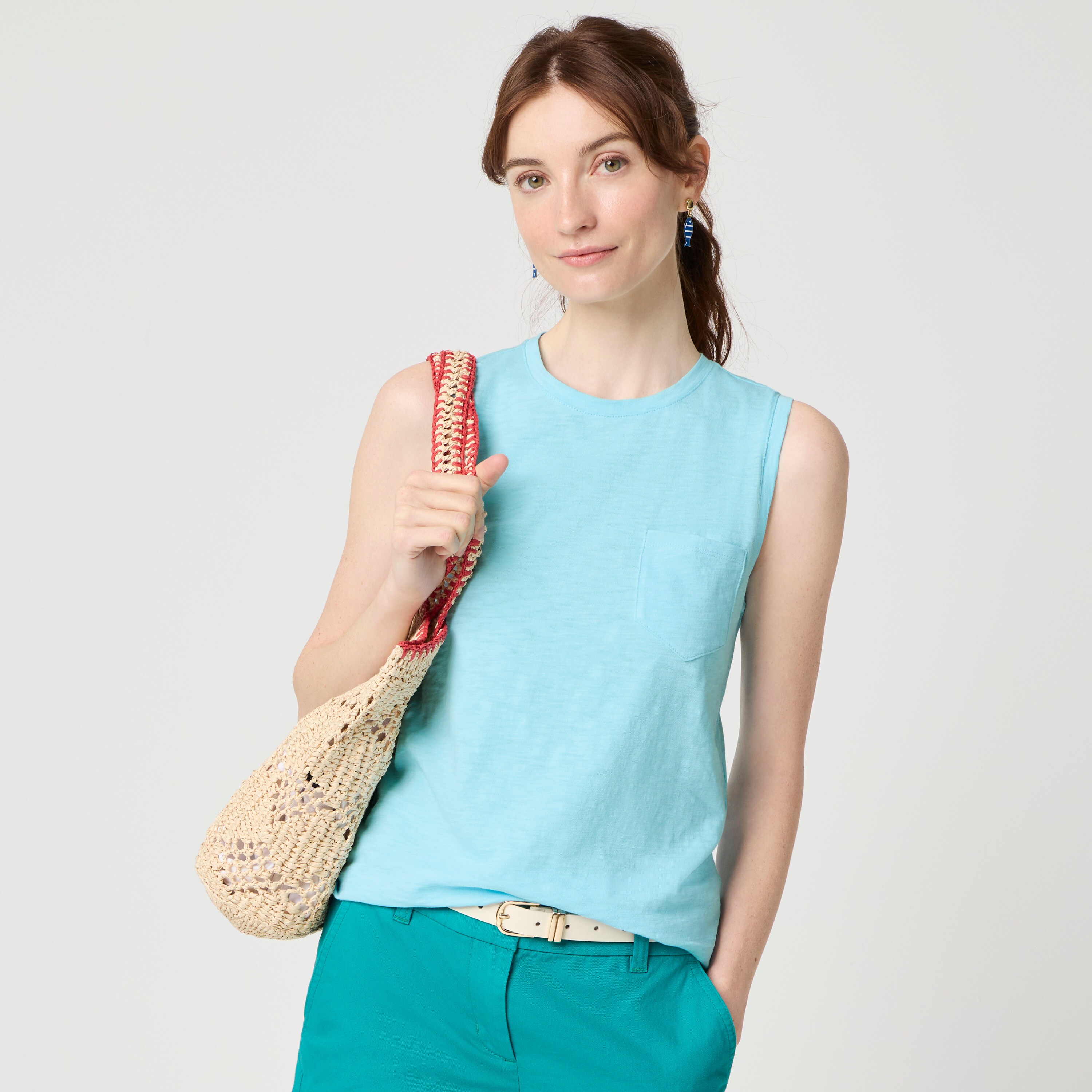 Girlfriend pocket tank top