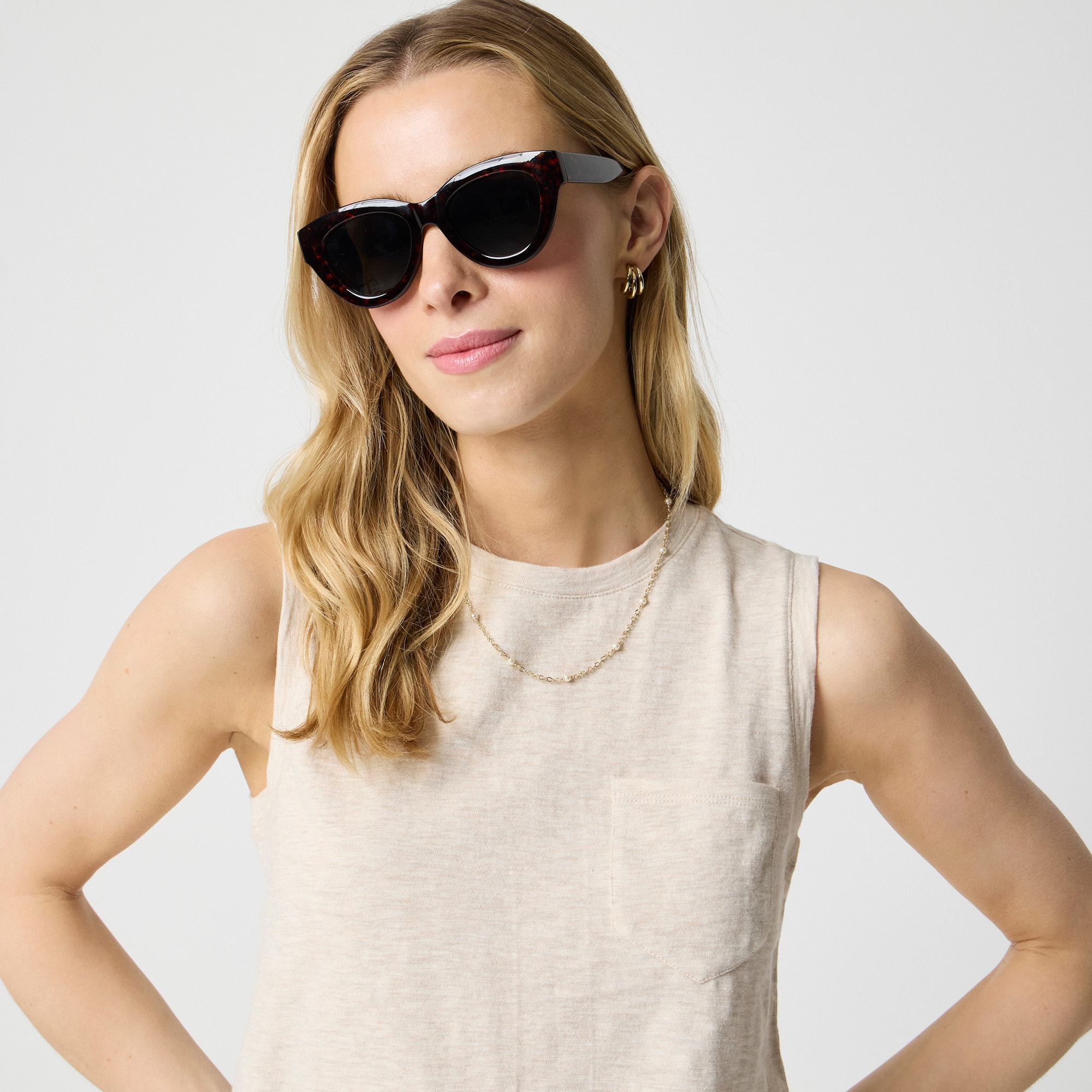 womens Girlfriend pocket tank top