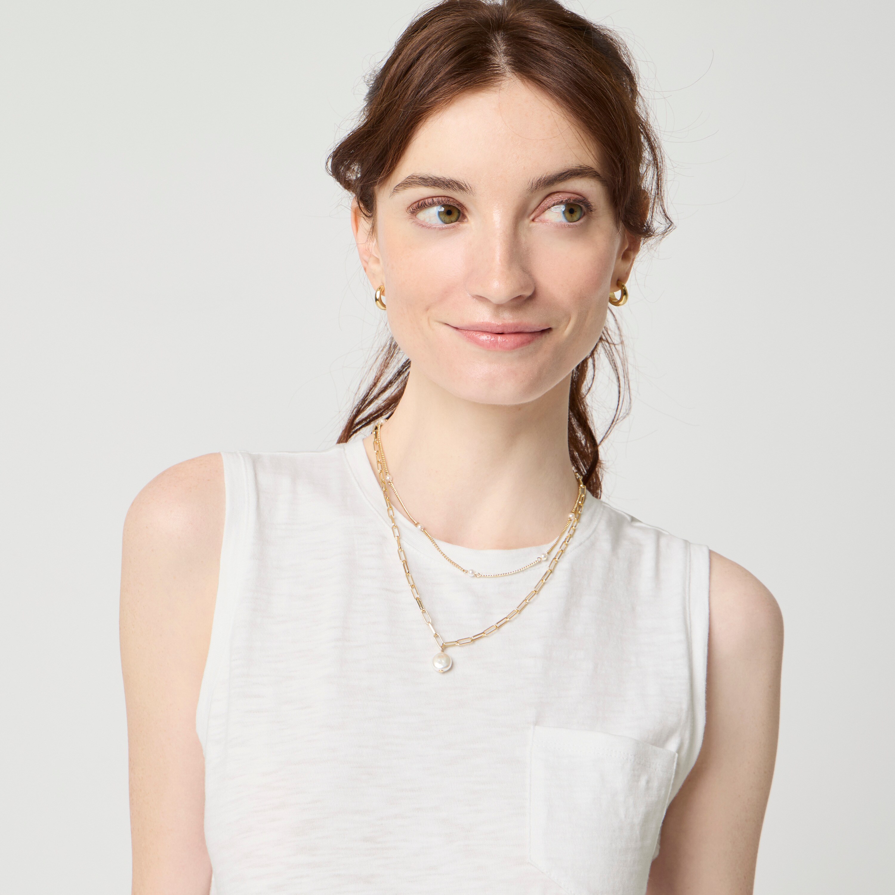 100% cotton girlfriend pocket tank top