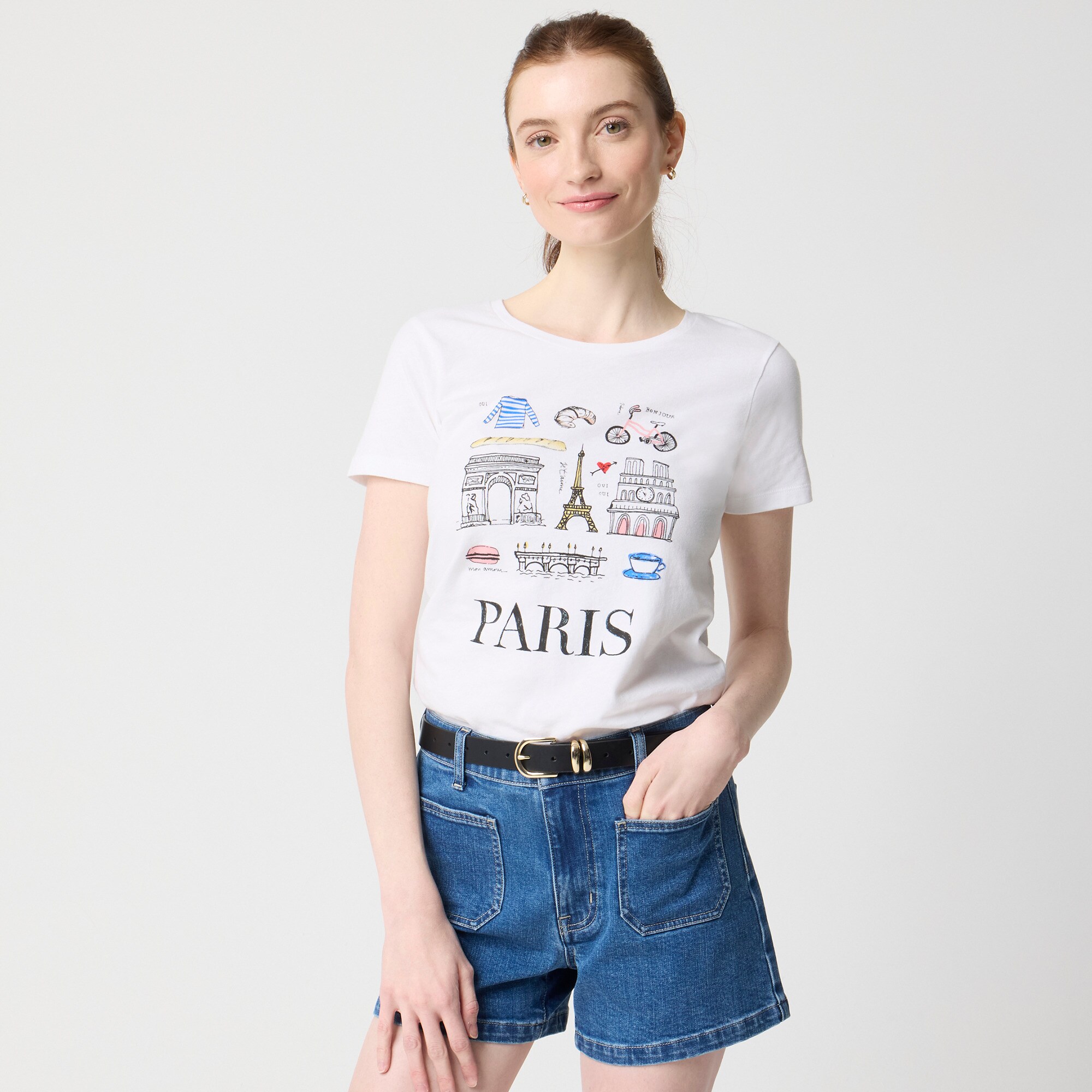 womens Paris graphic tee