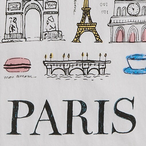 Bonjour graphic tee PARIS GRID