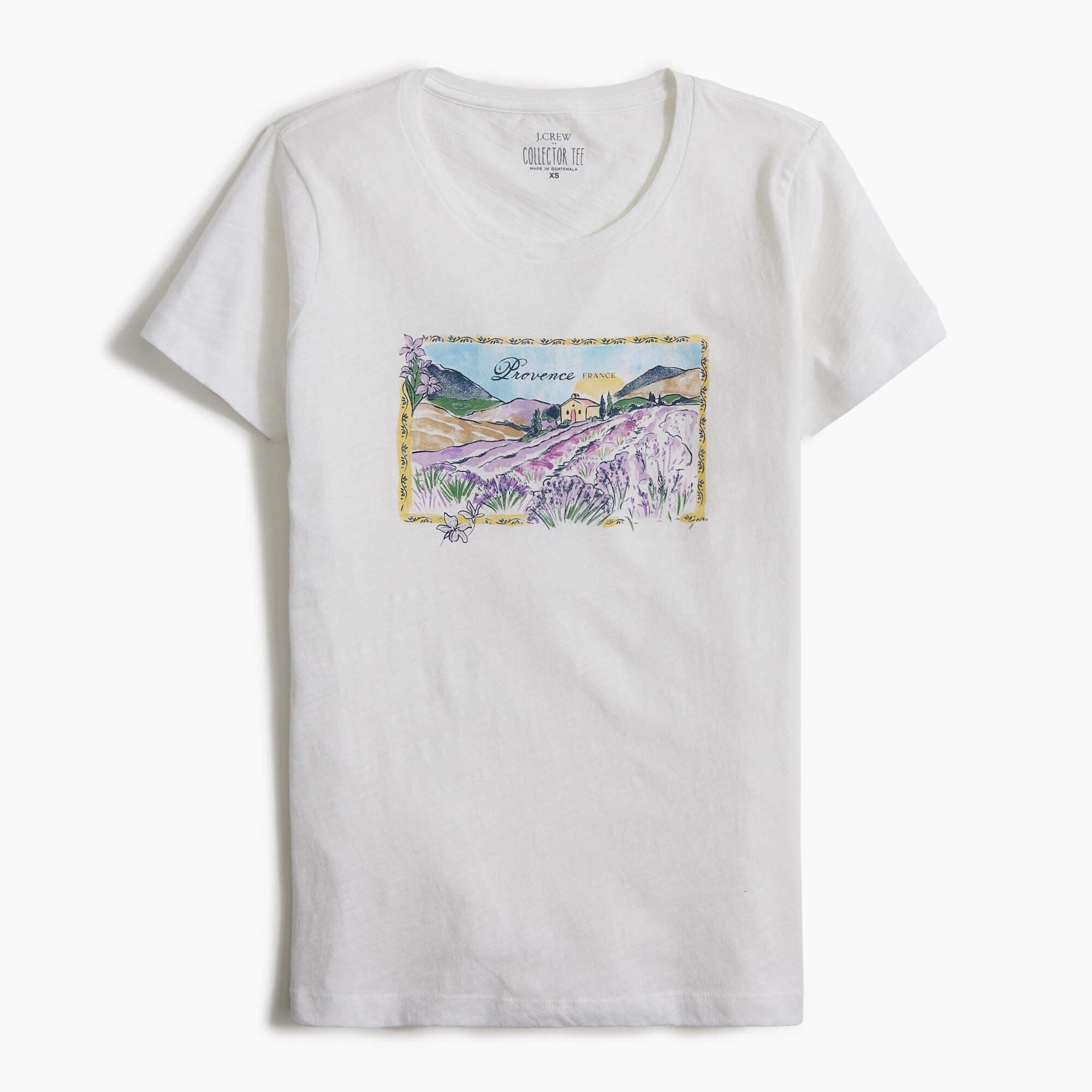postcard from provence graphic tee for women