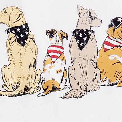 Tin fish graphic tee AMERICANA DOGS