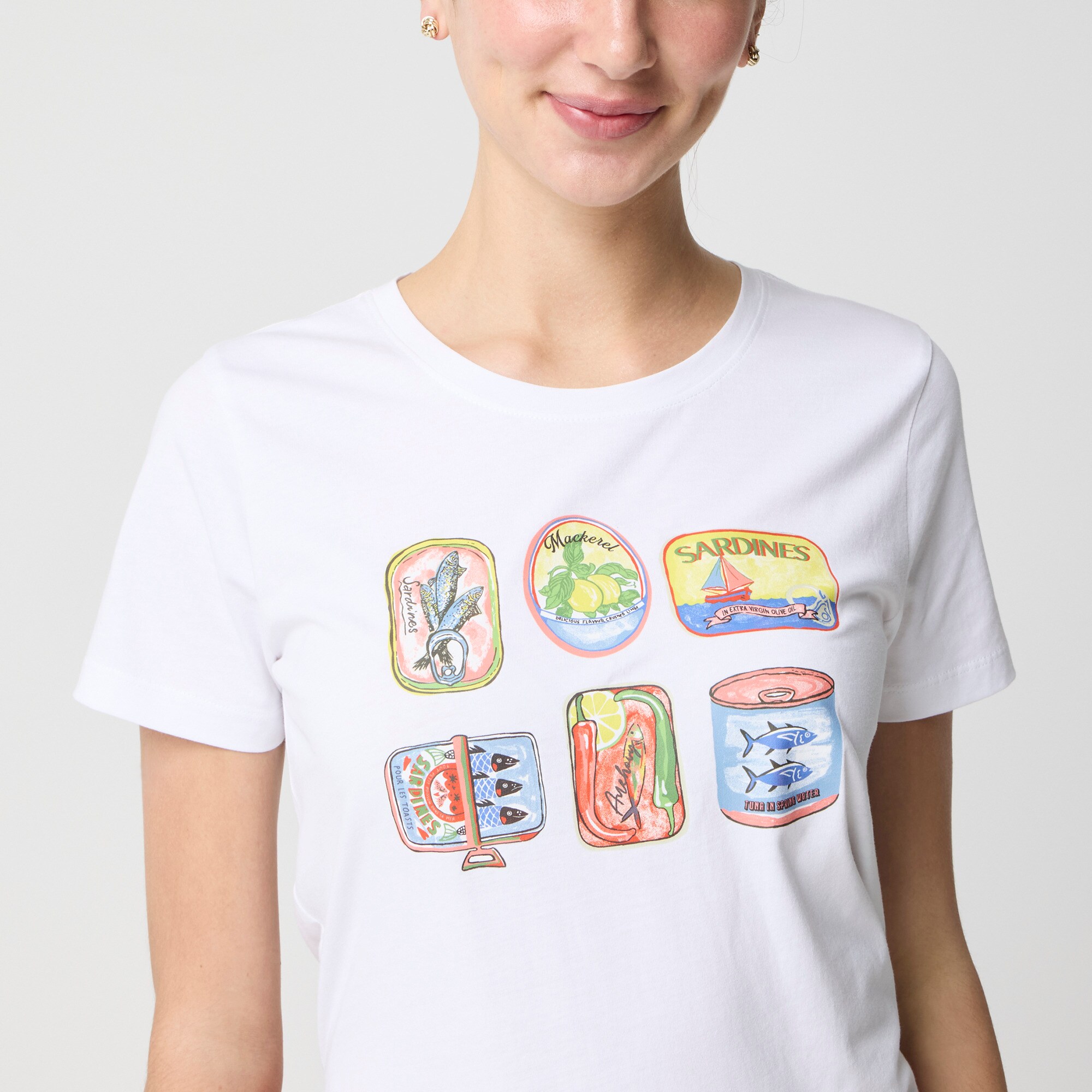 Tin fish graphic tee