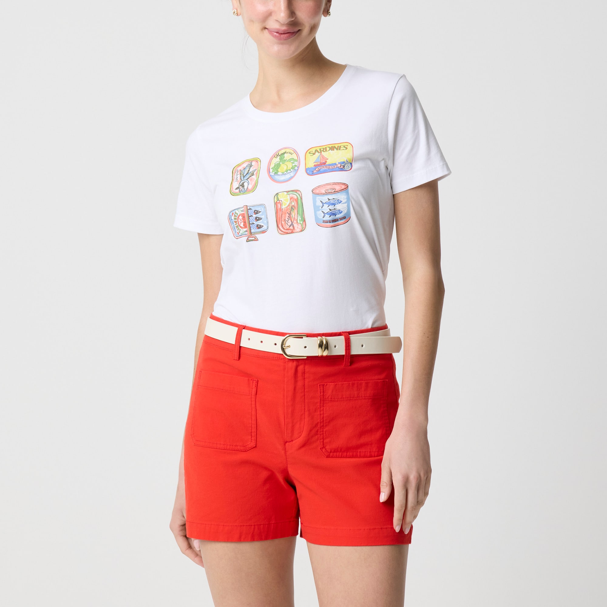 womens Tin fish graphic tee