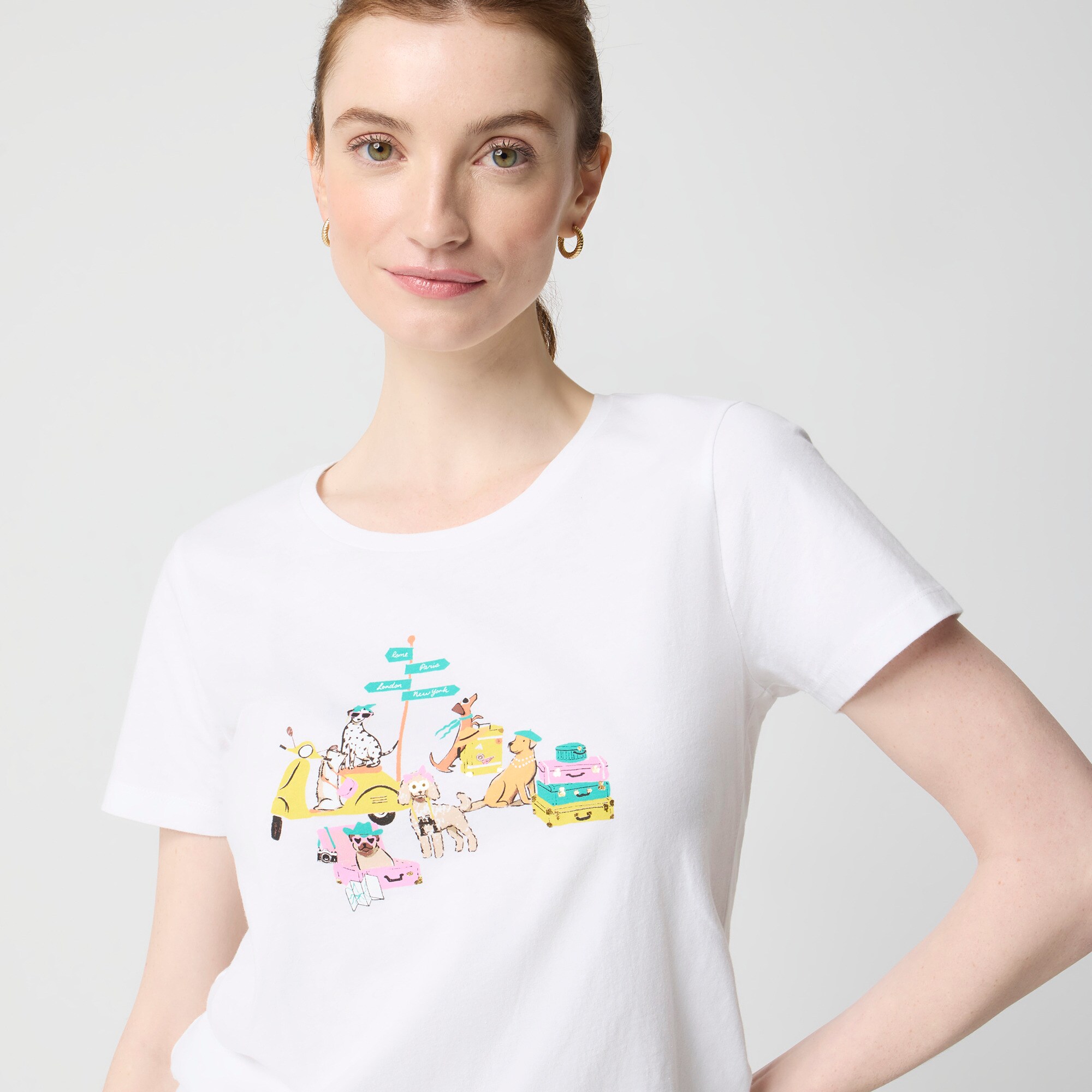 Travel dogs graphic tee