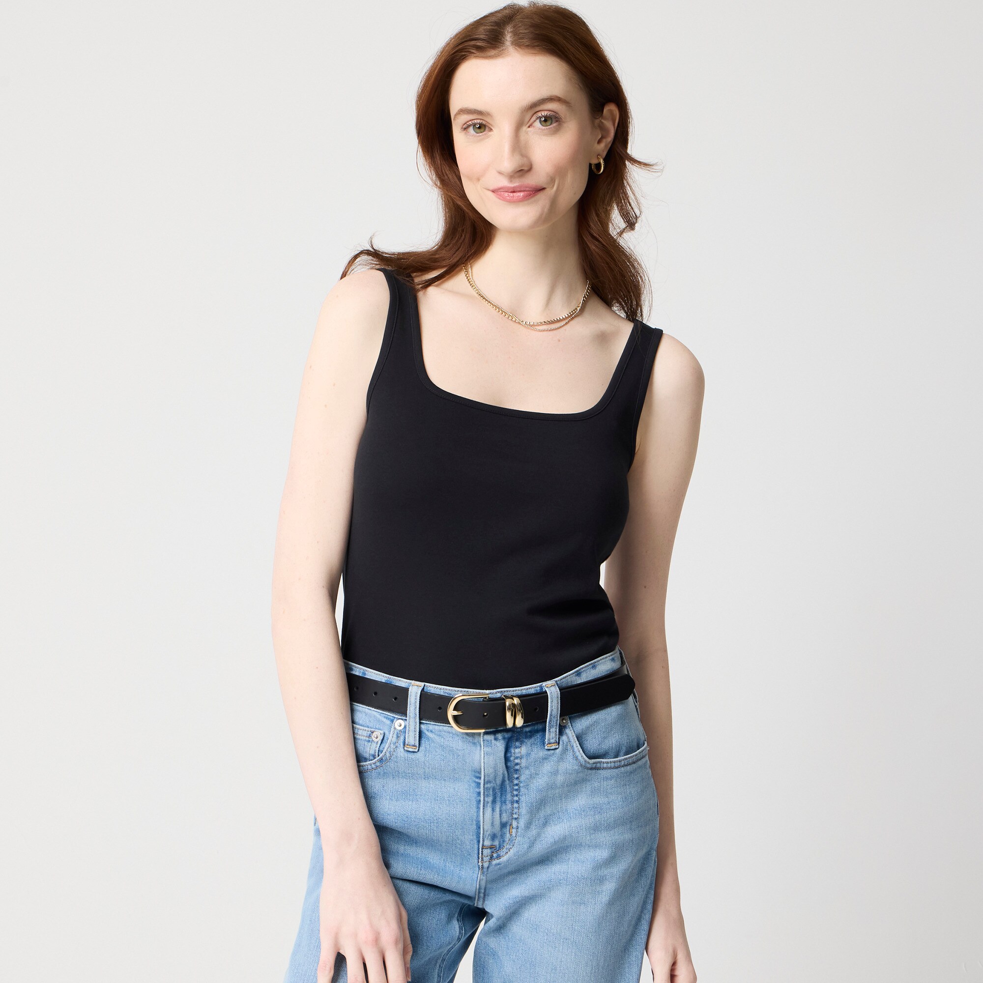  Essential squareneck tank top