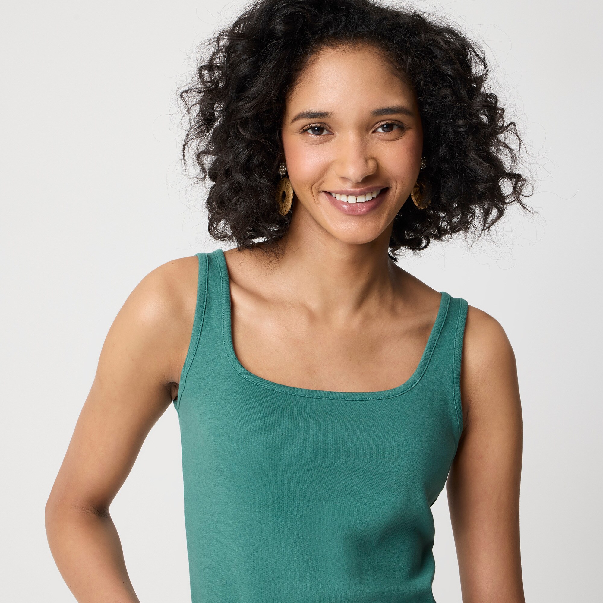Essential squareneck tank top