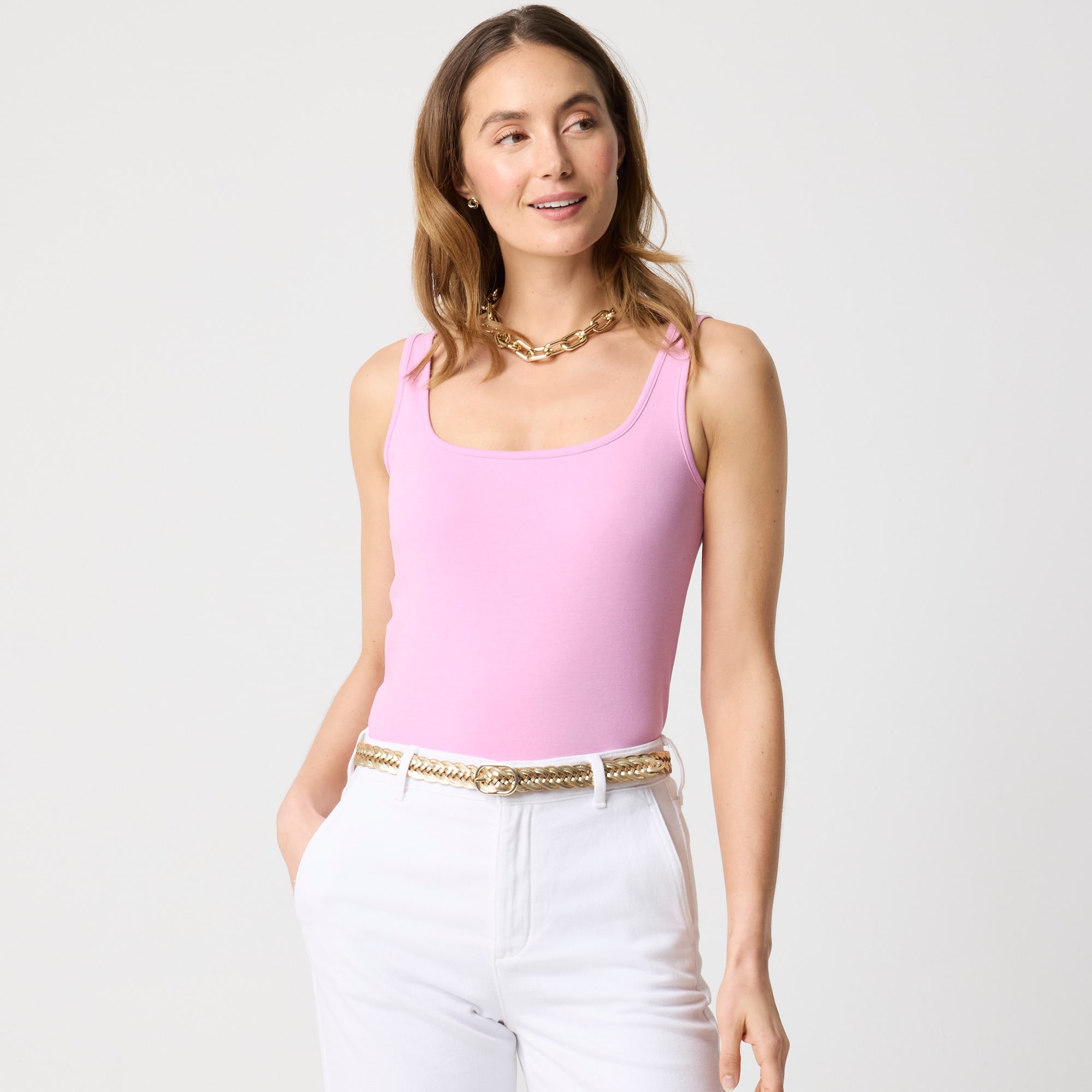  Essential squareneck tank top