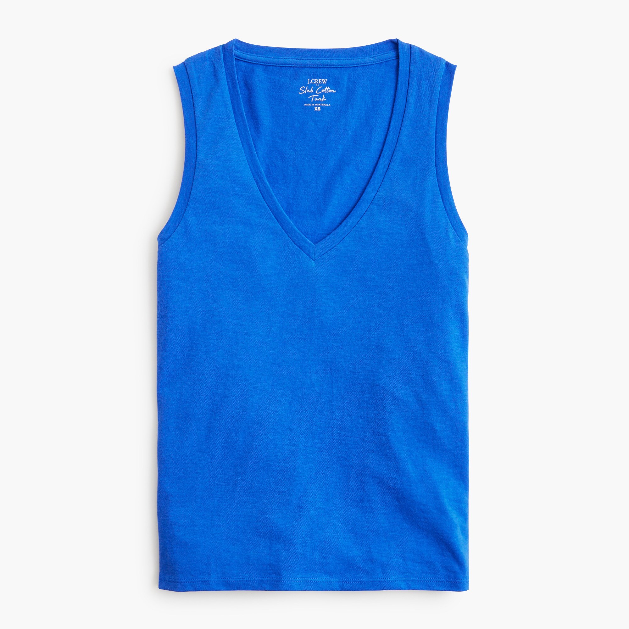 womens Slub cotton V-neck tank top