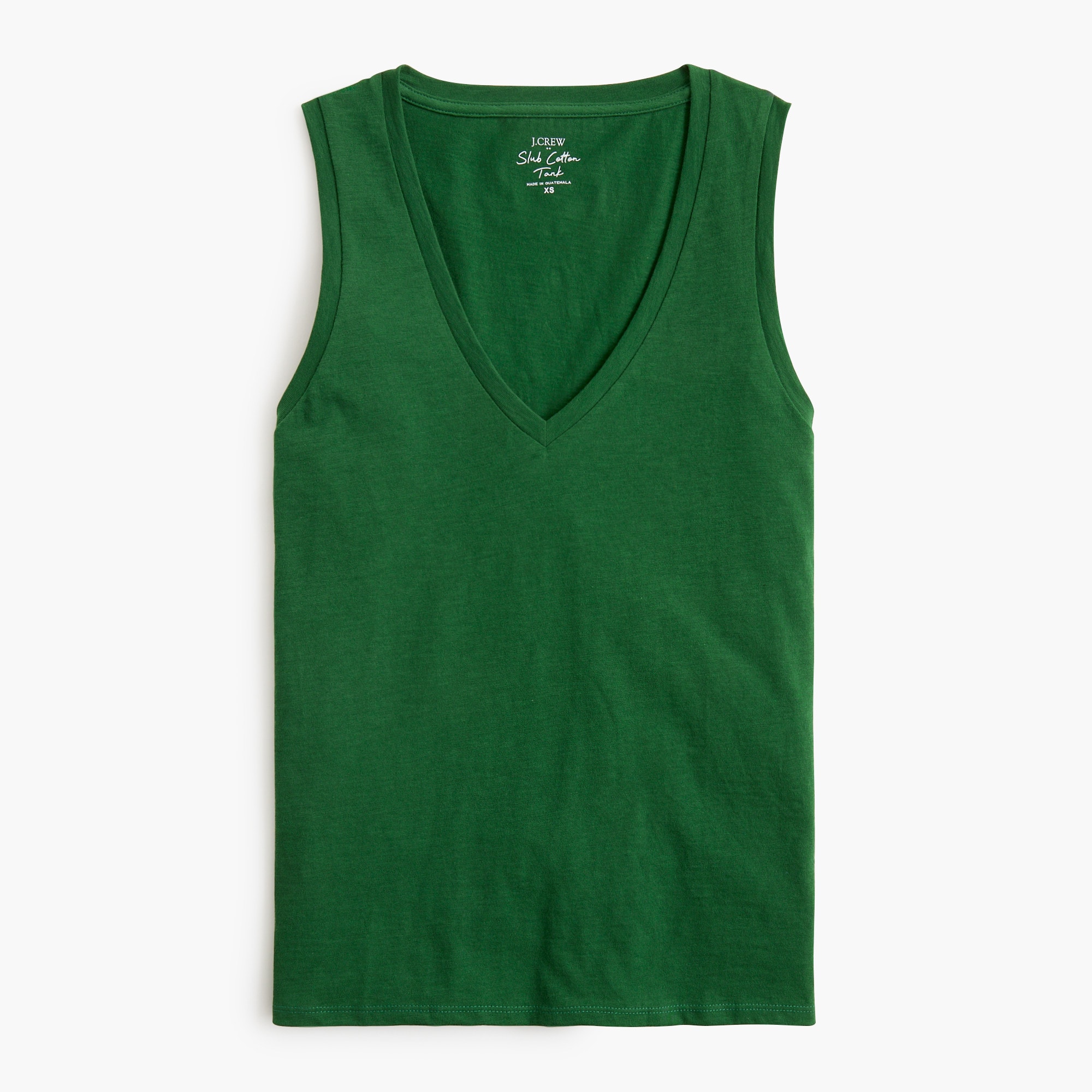 womens Slub cotton V-neck tank top