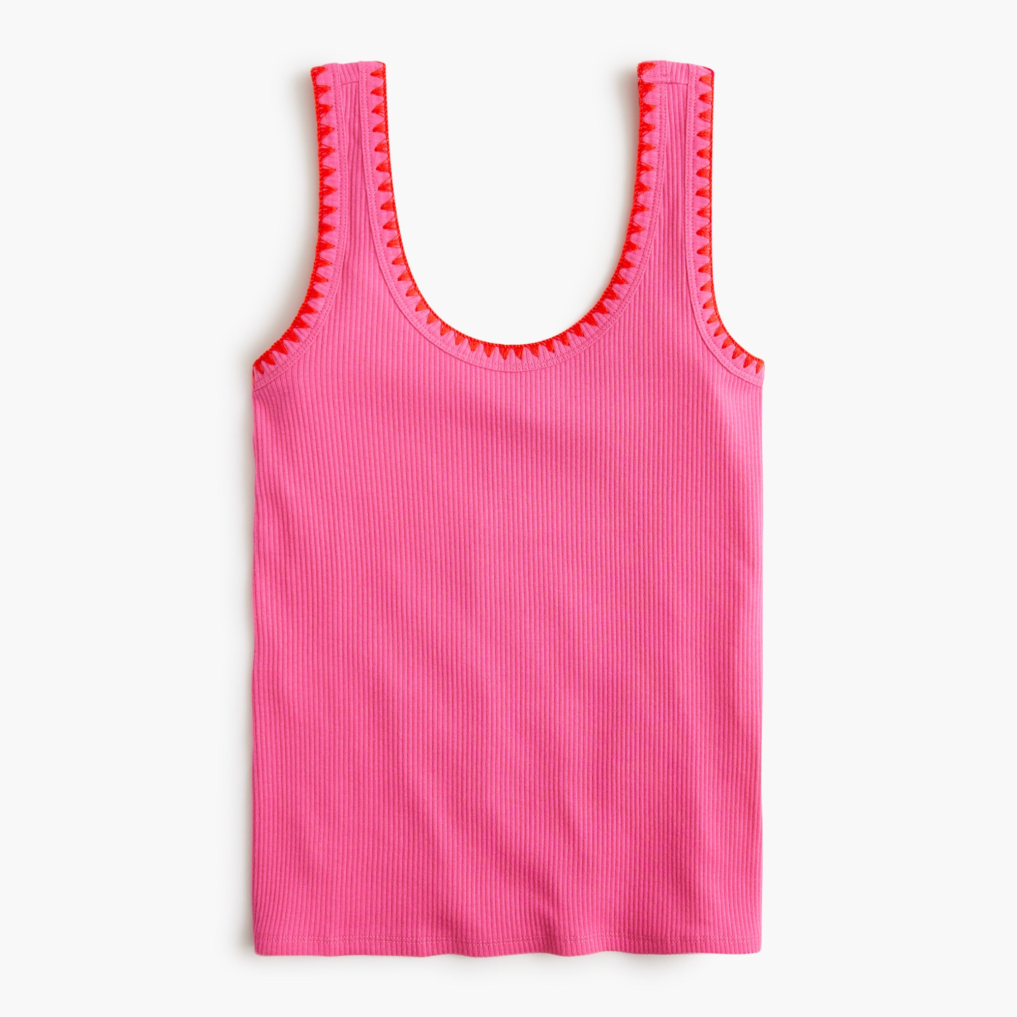 womens Blanket-stitch tank top