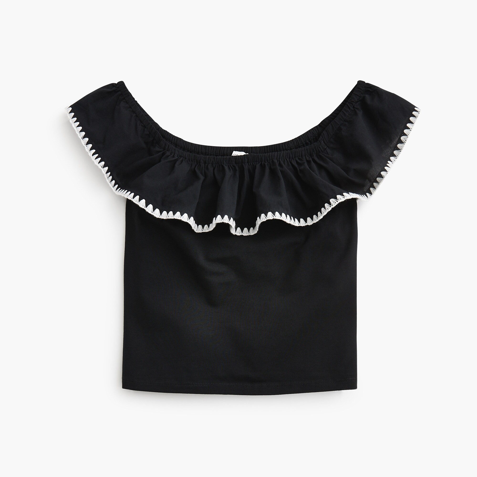 Blanket-stitch Off-the-shoulder Top For Women | Factory