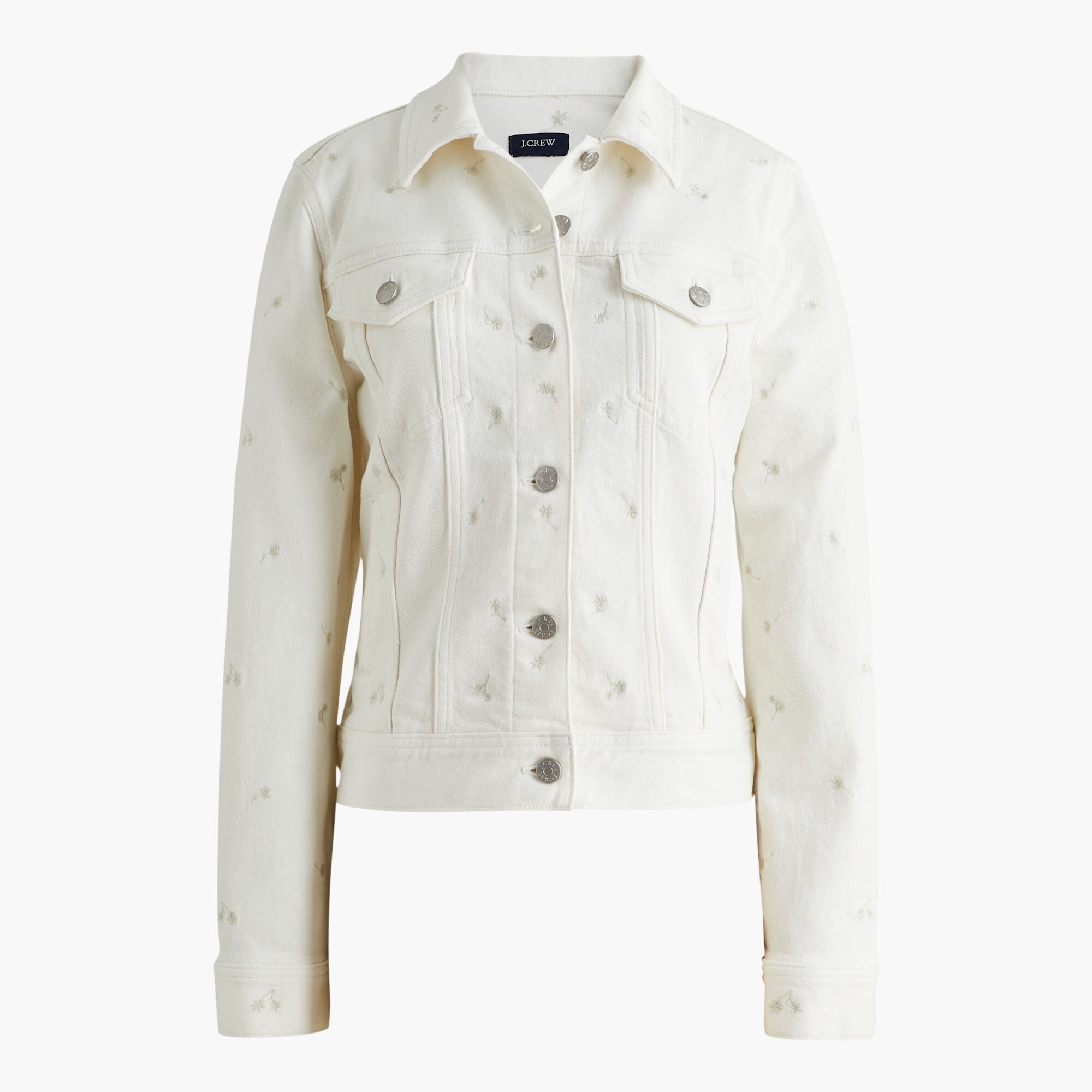 Embroidered classic denim jacket