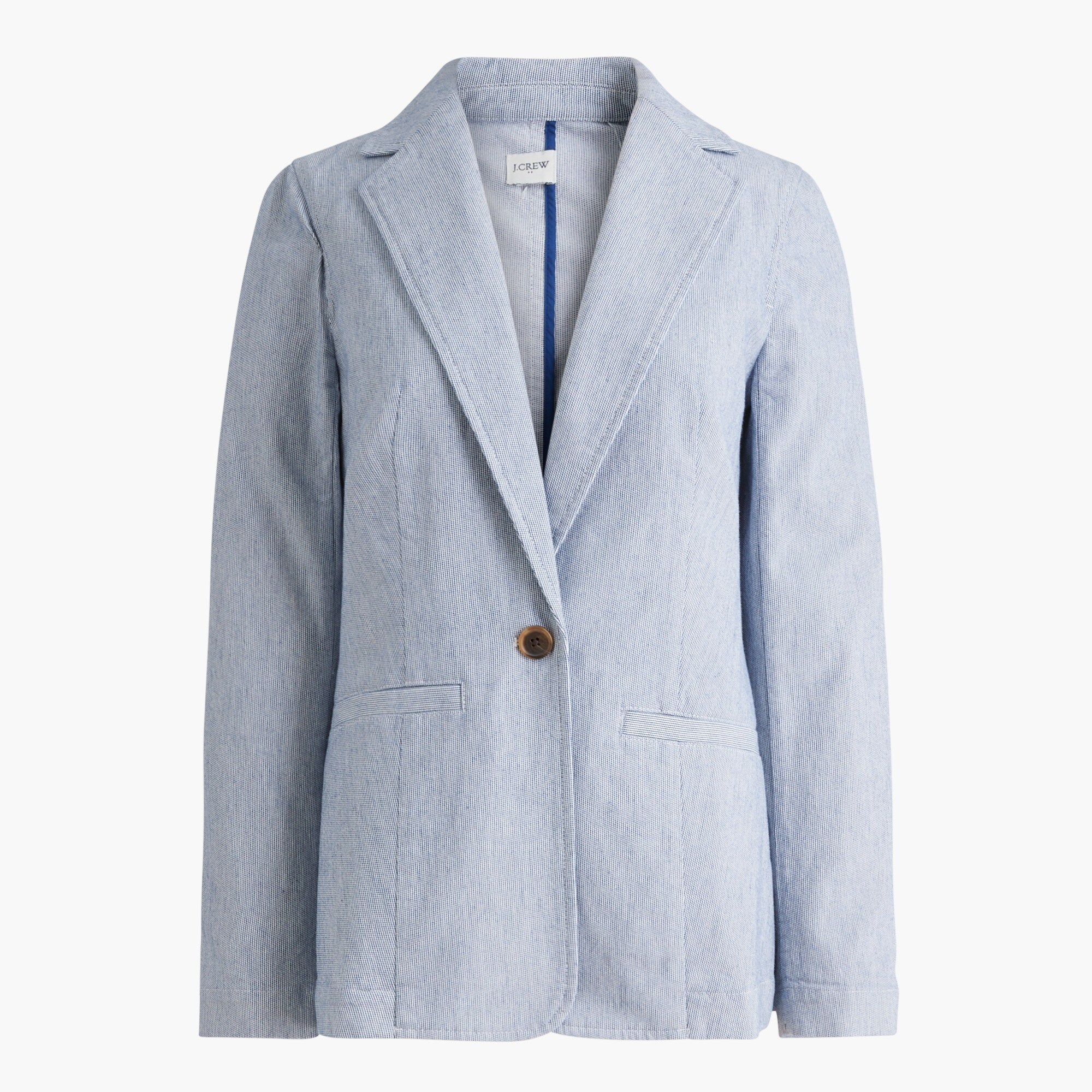 Cotton-blend Stretch Relaxed Blazer For Women | Factory