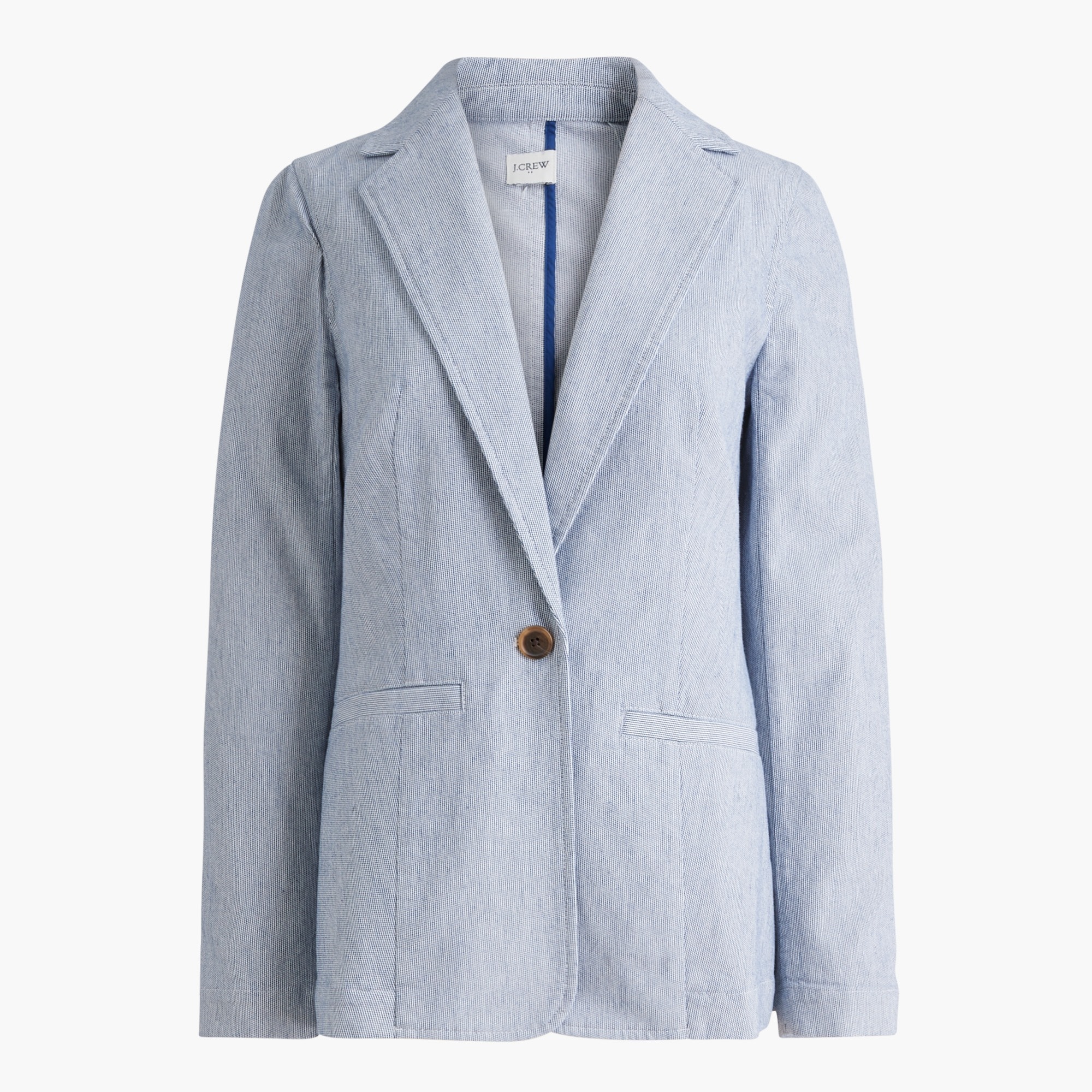 womens Cotton-blend stretch relaxed blazer