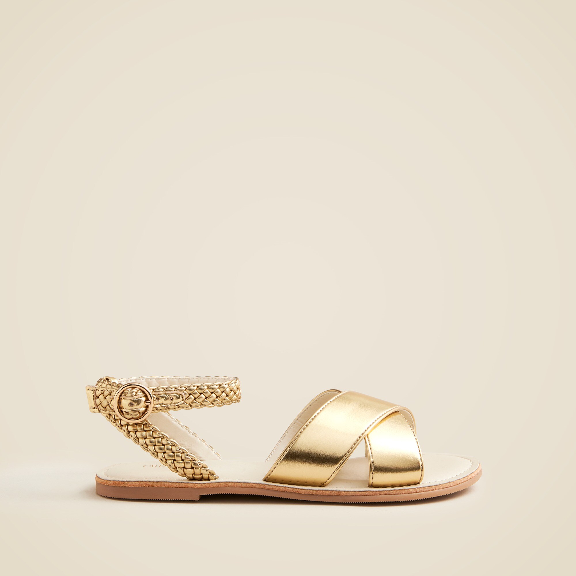 SCHOLL ● Cross Strap Stud Sandals - Yellowish Brown Amazon.com | Scholl Women's Classic Sandal, Brown, 35 EU | Flats