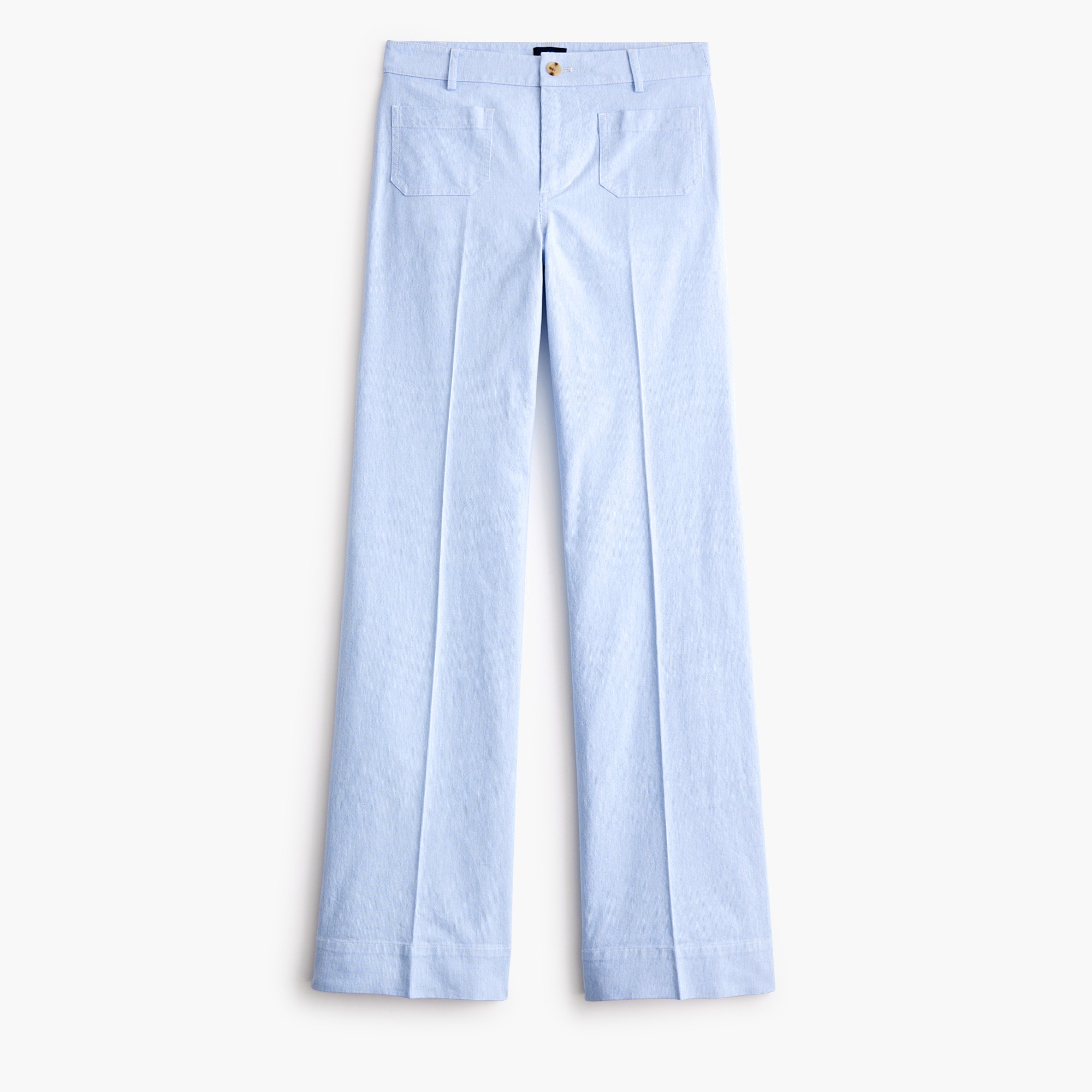Lizzie high-rise patch-pocket wide-leg pant