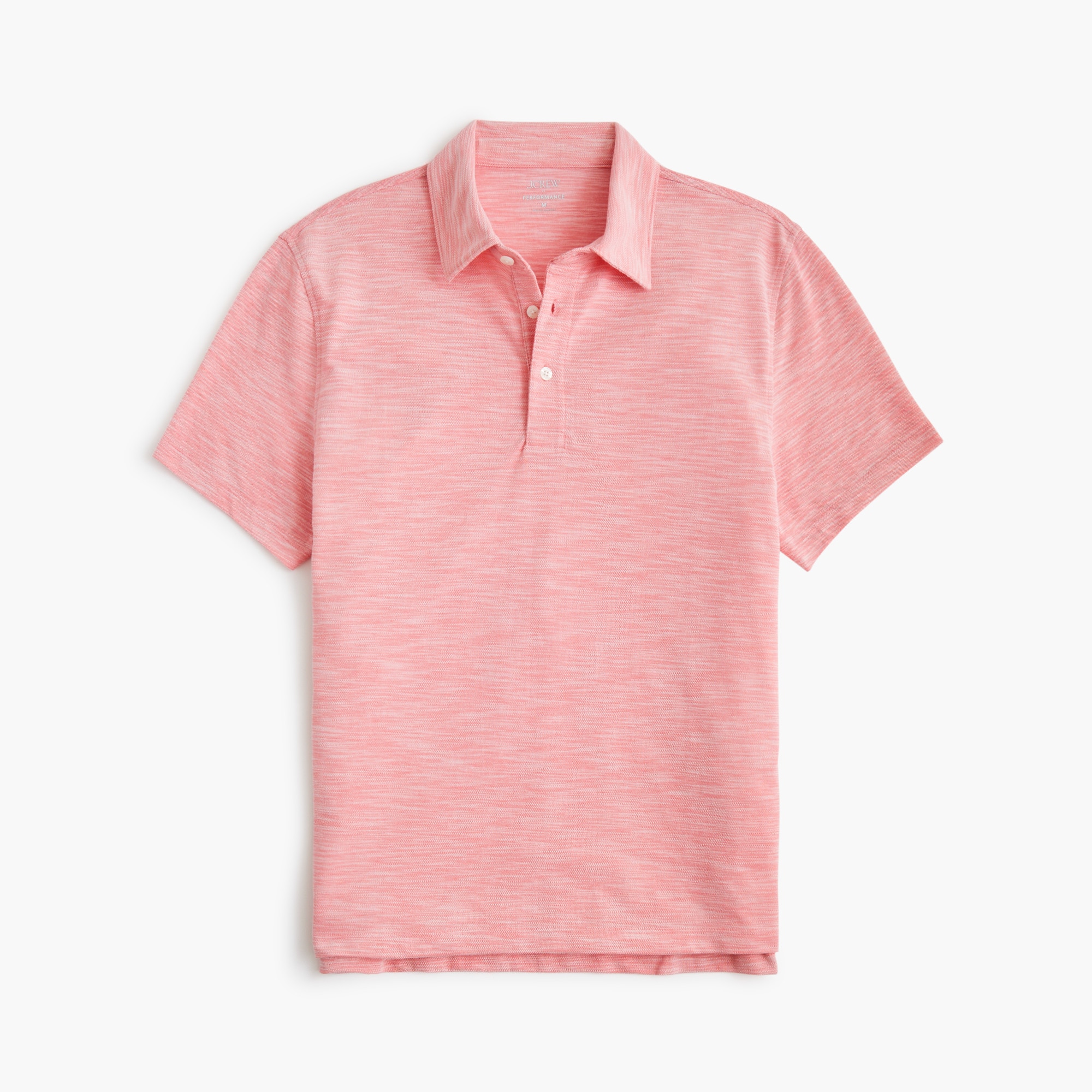 Slub piqué performance polo shirt