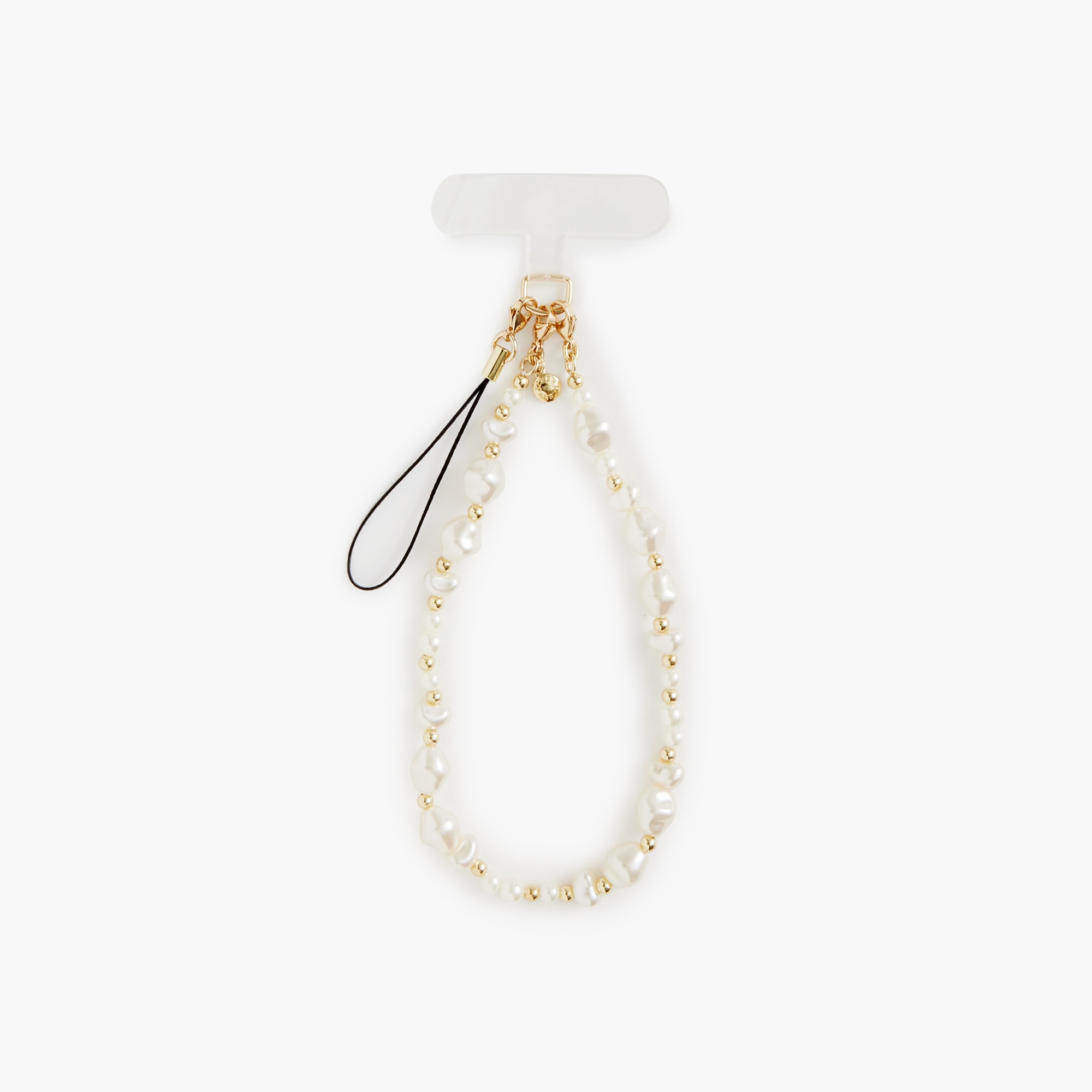 Faux-pearl phone lanyard