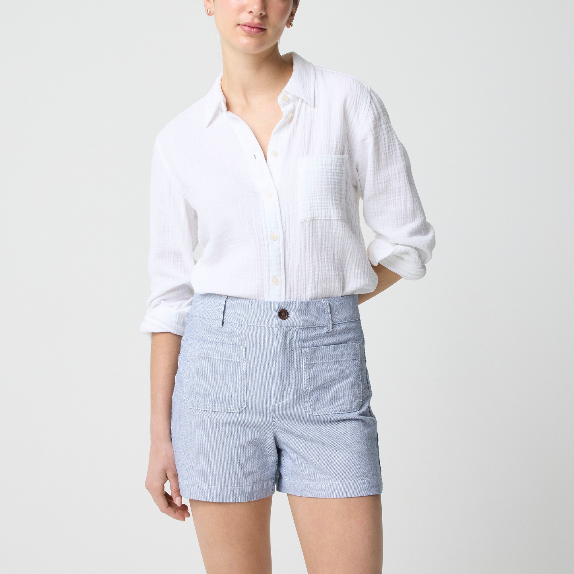 womens Lizzie patch-pocket short