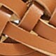Skinny reversible braided belt GOLD BROWN factory: skinny reversible braided belt for women