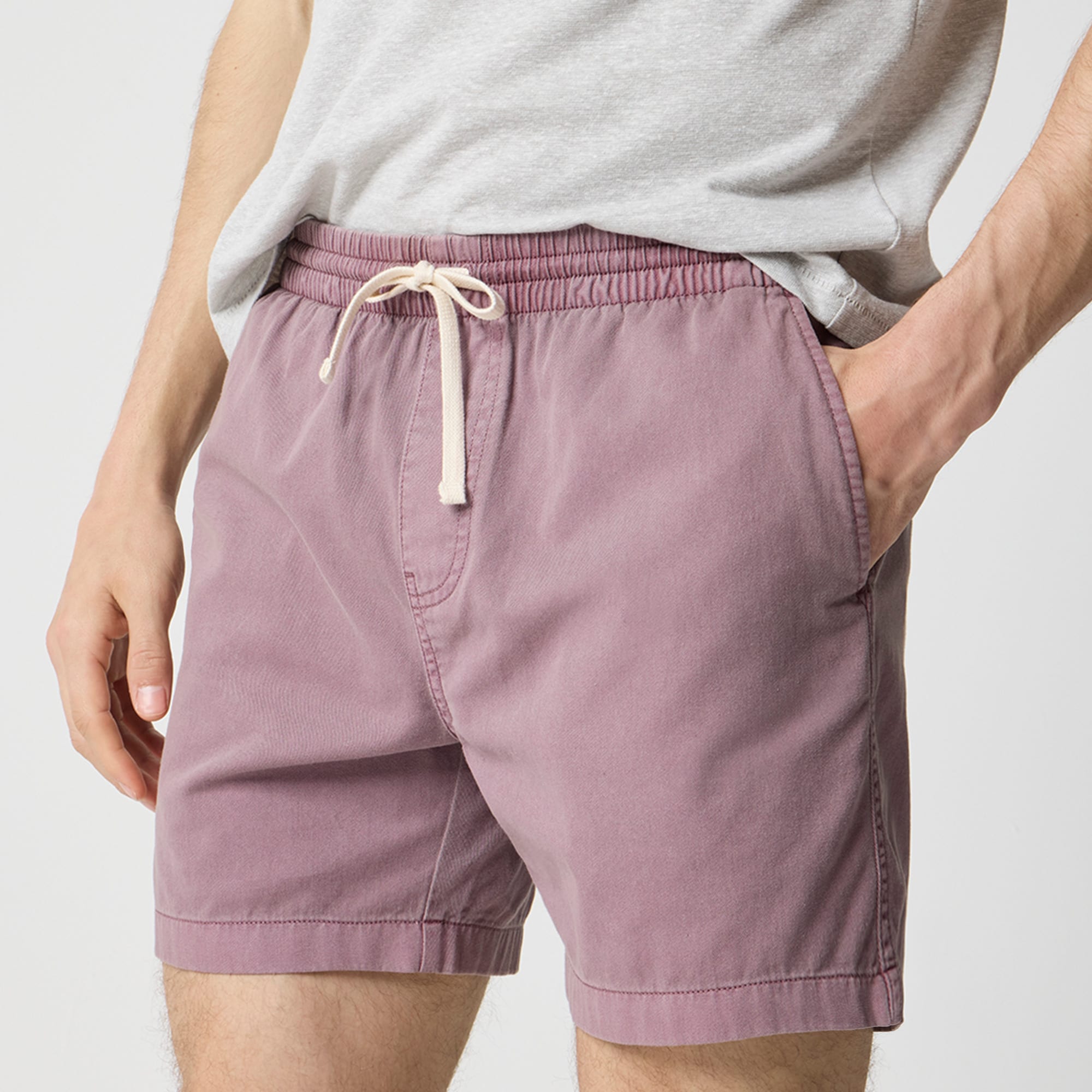 Garment-dyed dock short
