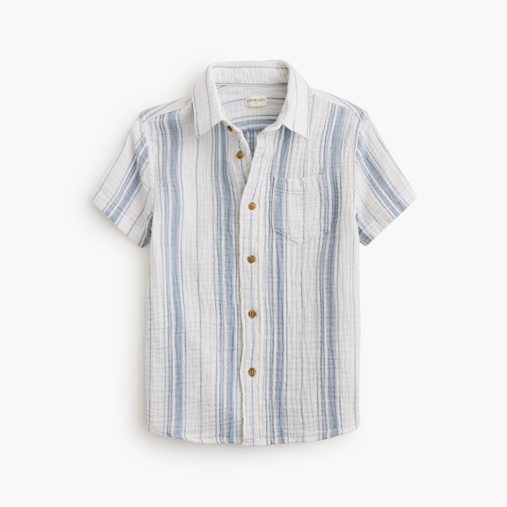 boys Boys' short-sleeve gauze button-down shirt